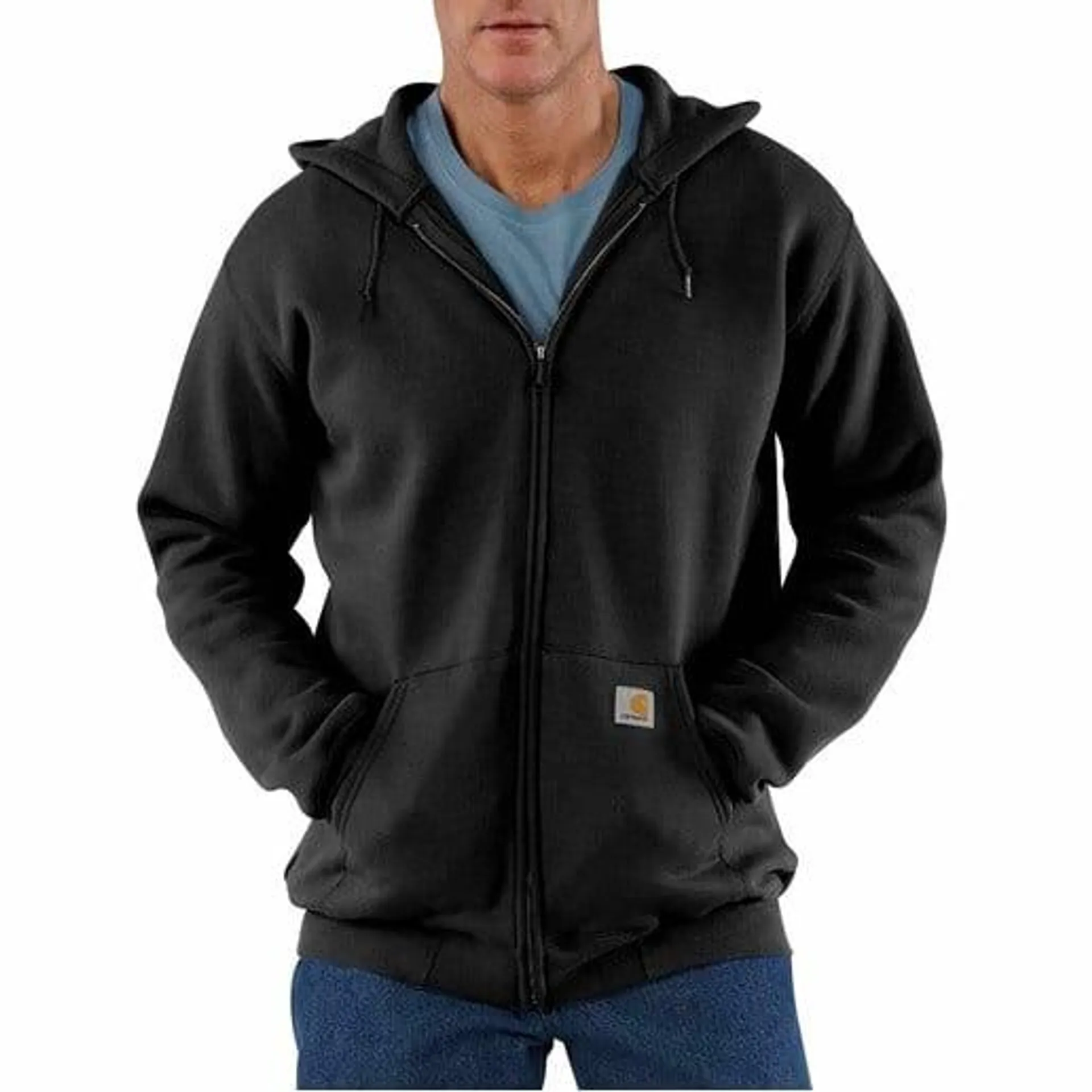 Midweight Hooded Zip-Front Sweatshirt