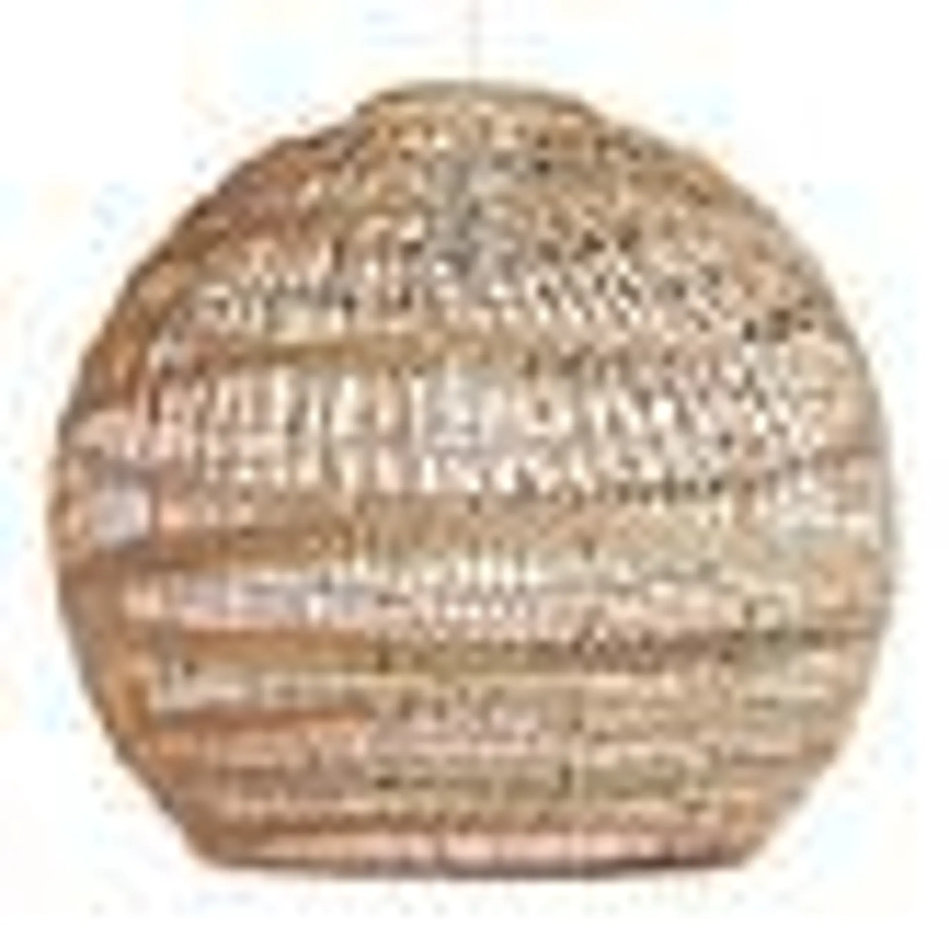 Round Bamboo Basketweave Pendant Shade