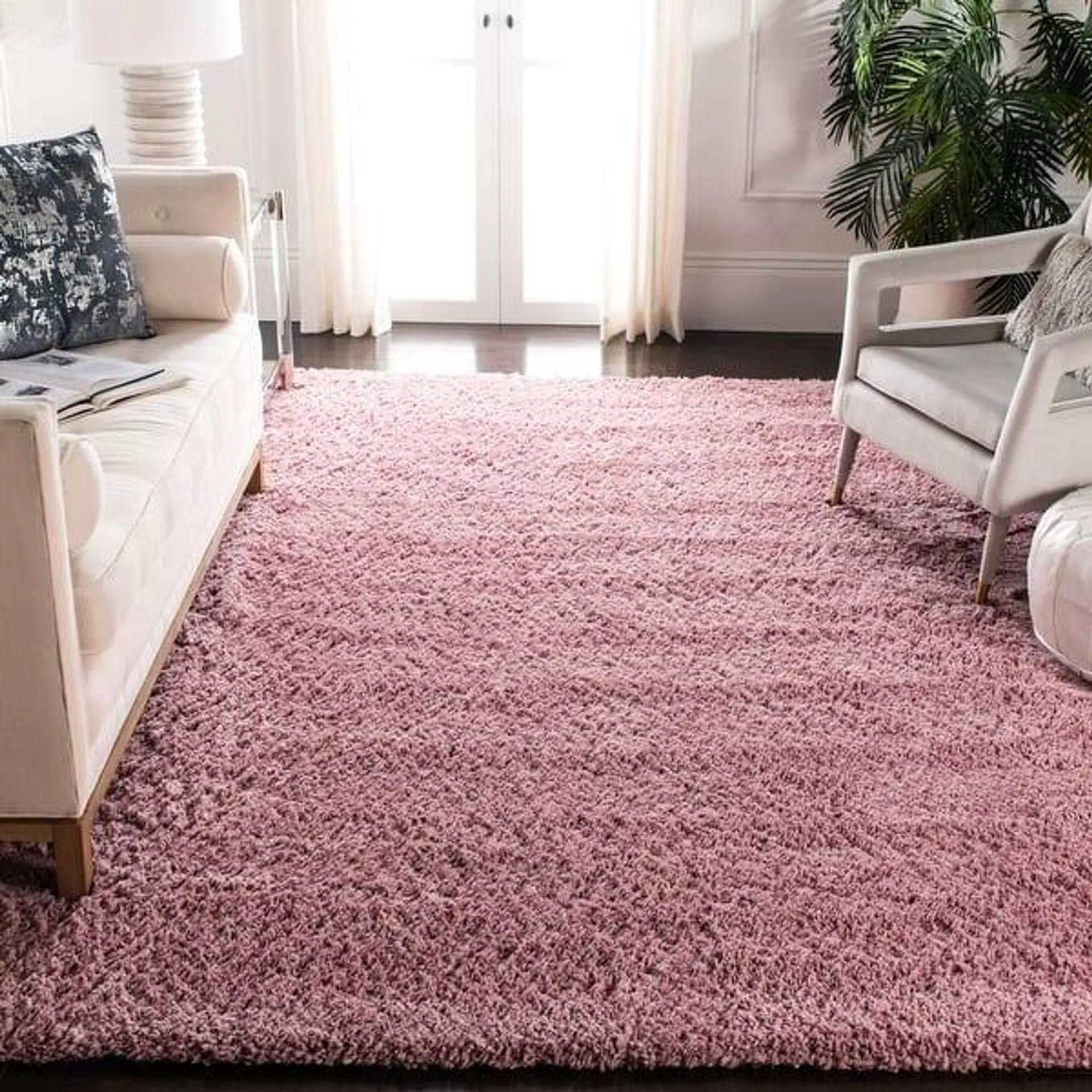 SAFAVIEH Fontana Shag Kimberlie Solid 2-inch Thick Rug