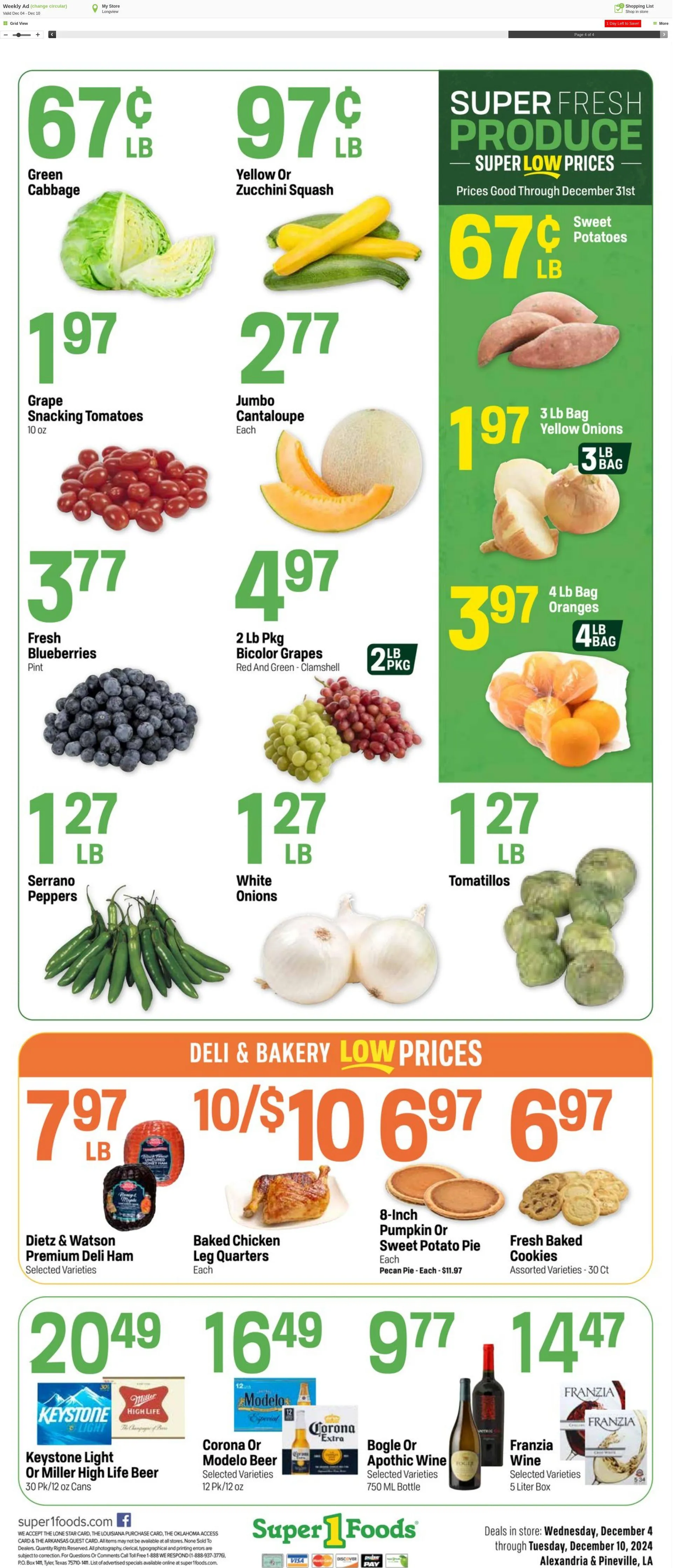 Weekly ad Super1Foods from December 11 to December 17 2024 - Page 4