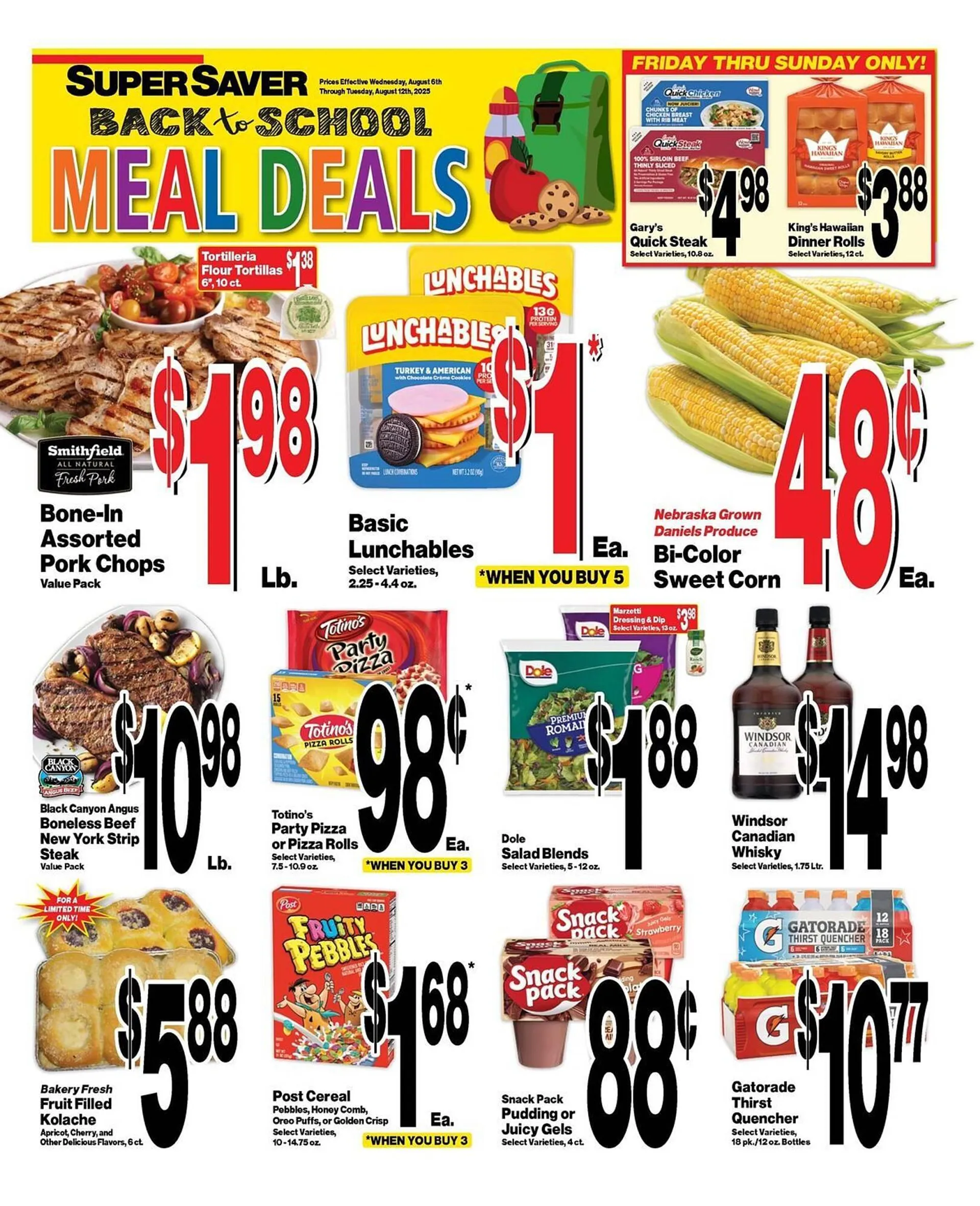 Weekly ad Super Saver Weekly Ad from August 6 to August 12 2025 - Page 1