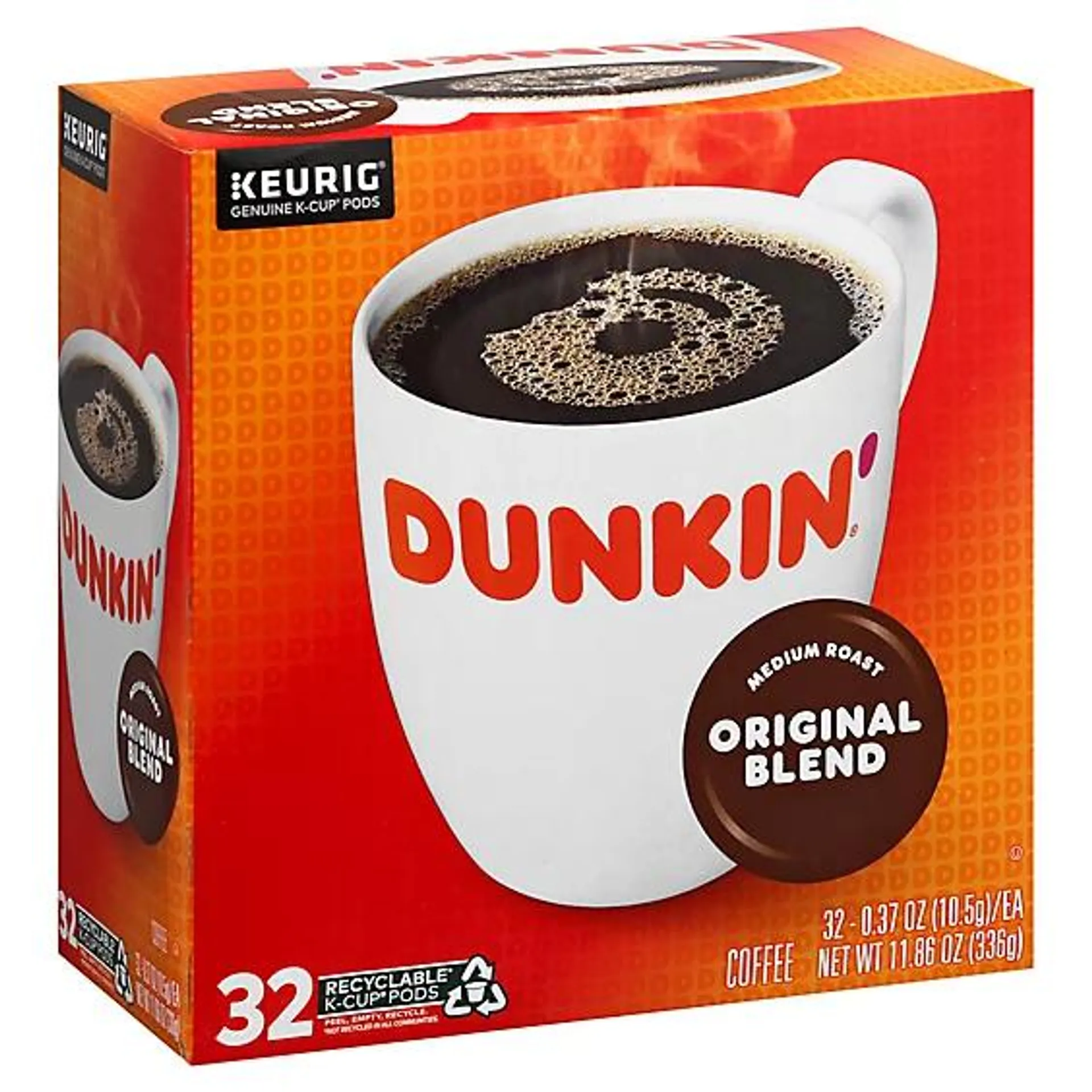 Dunkin Donuts Kcup Original Coffee - 32 Count