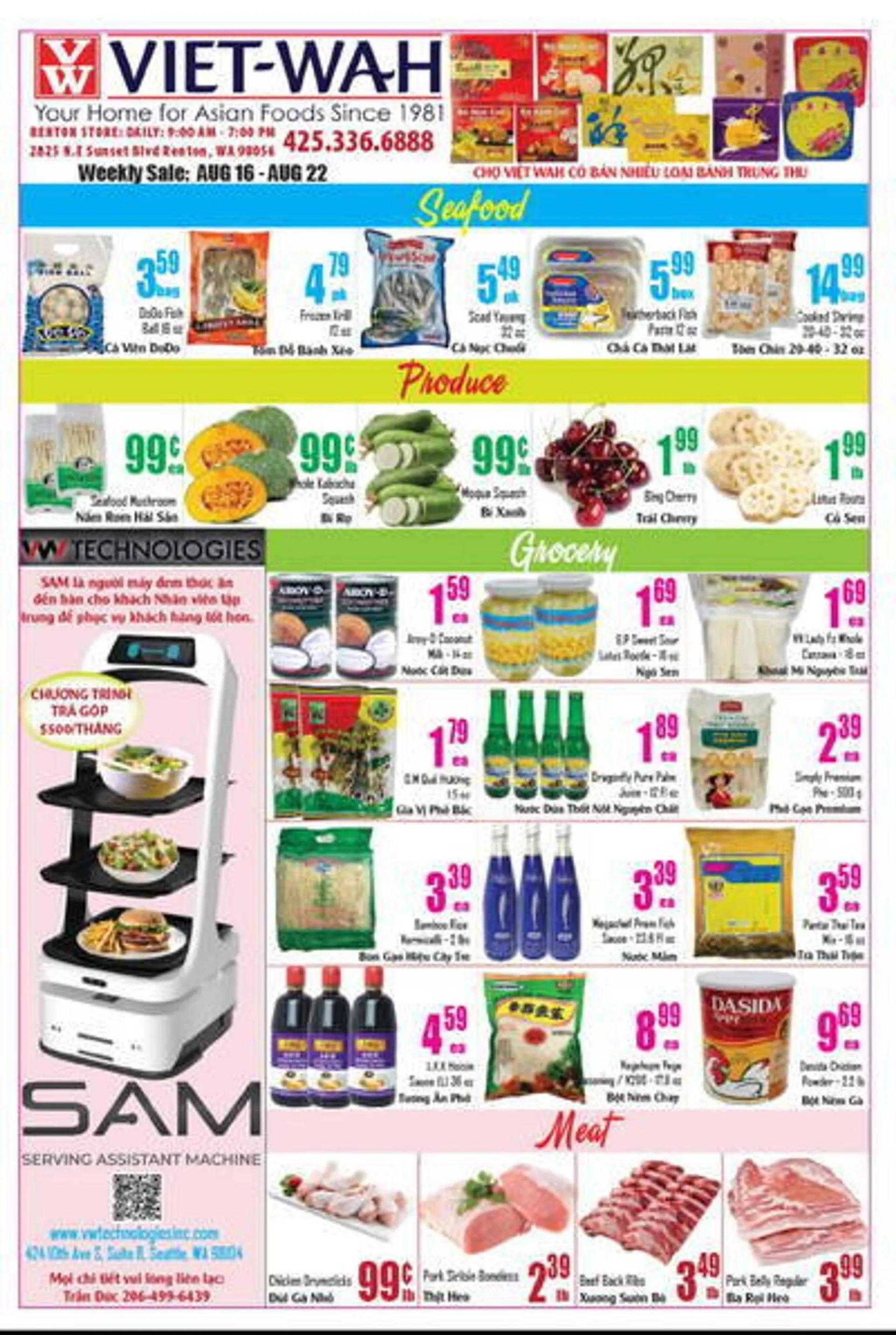 Viet Wah Supermarket Weekly Ad - 1