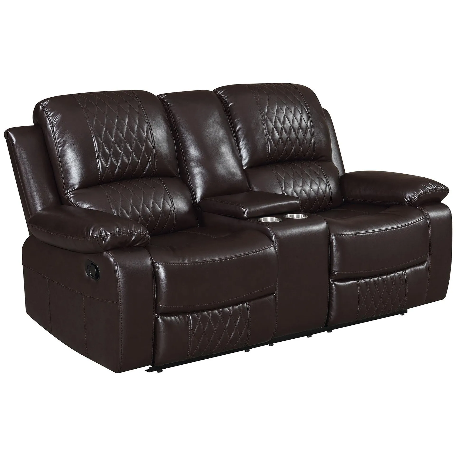New Classic Furniture Madigan Dual Reclining Loveseat with Console Storage