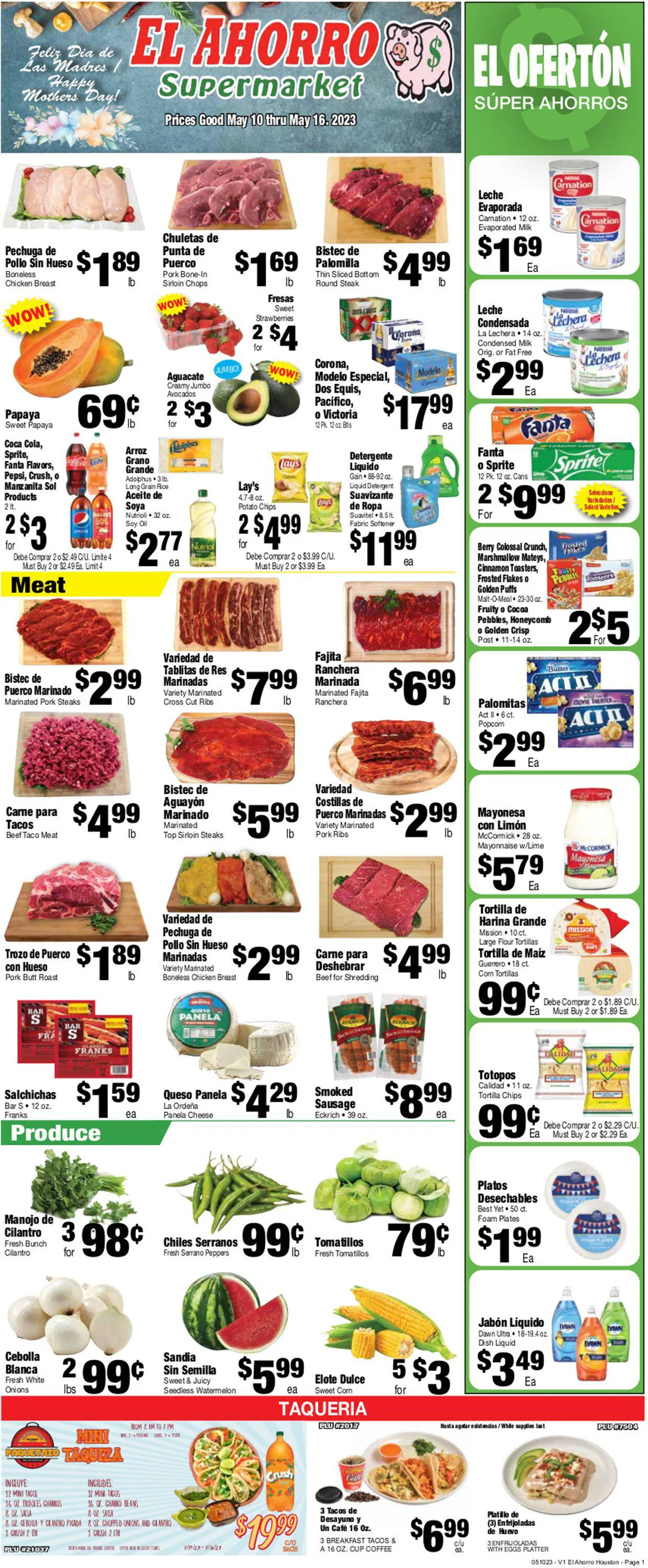 El Ahorro Supermarket Current weekly ad - 1