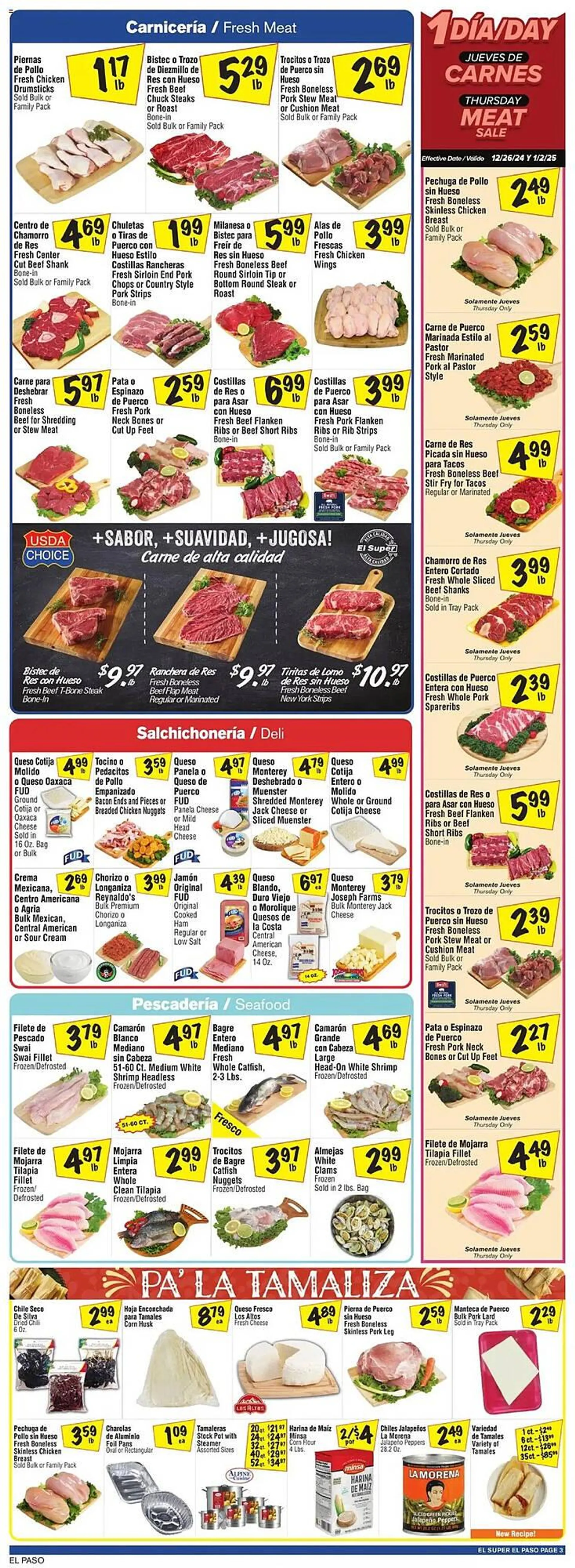 Weekly ad El Super Weekly Ad from December 25 to January 7 2025 - Page 3