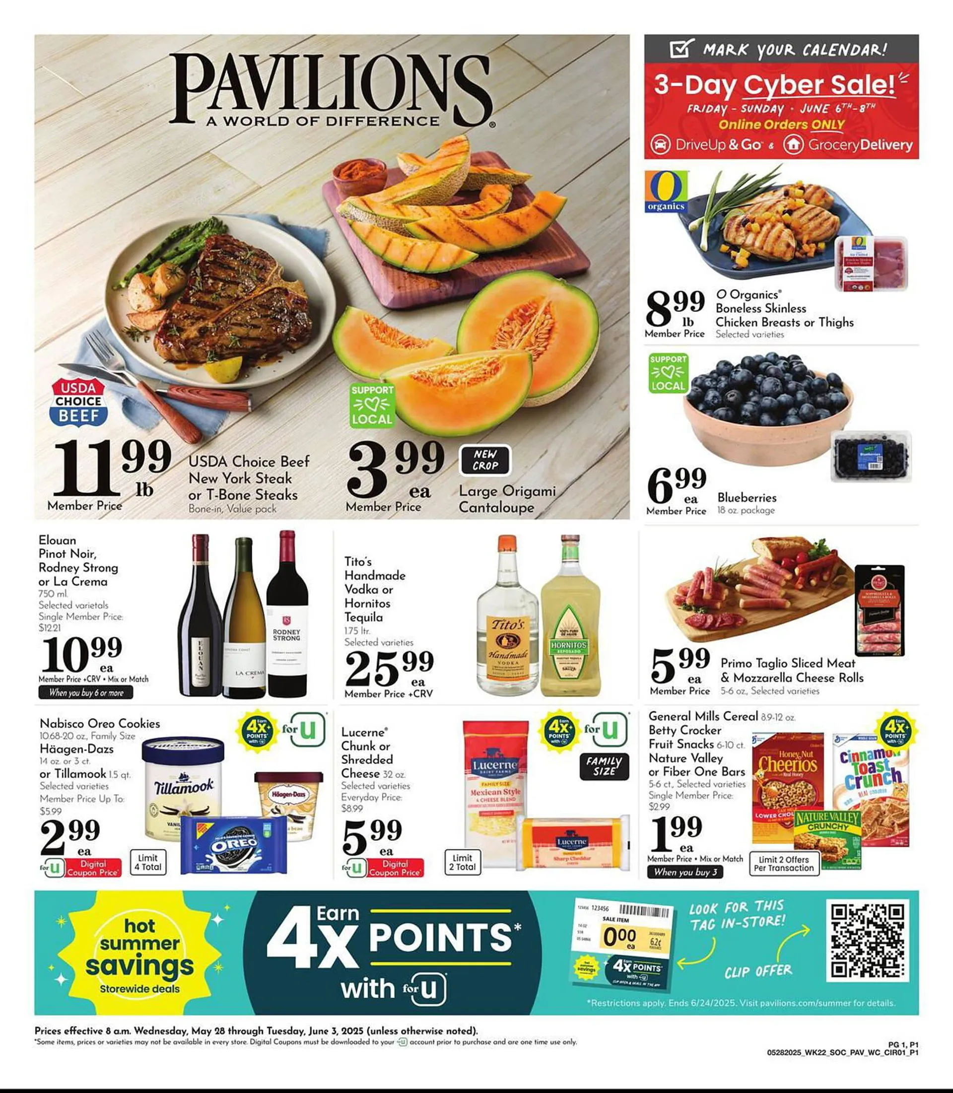 Weekly ad Pavilions Weekly Ad from May 28 to June 3 2025 - Page 1