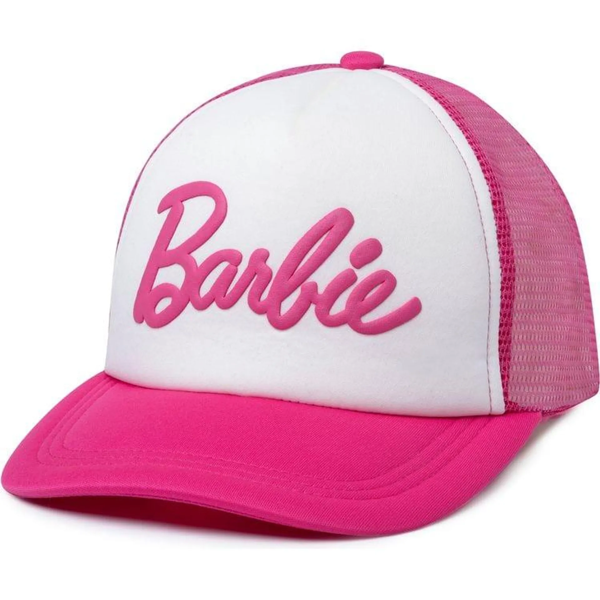 Kids Barbie Trucker Hat - Hot Pink