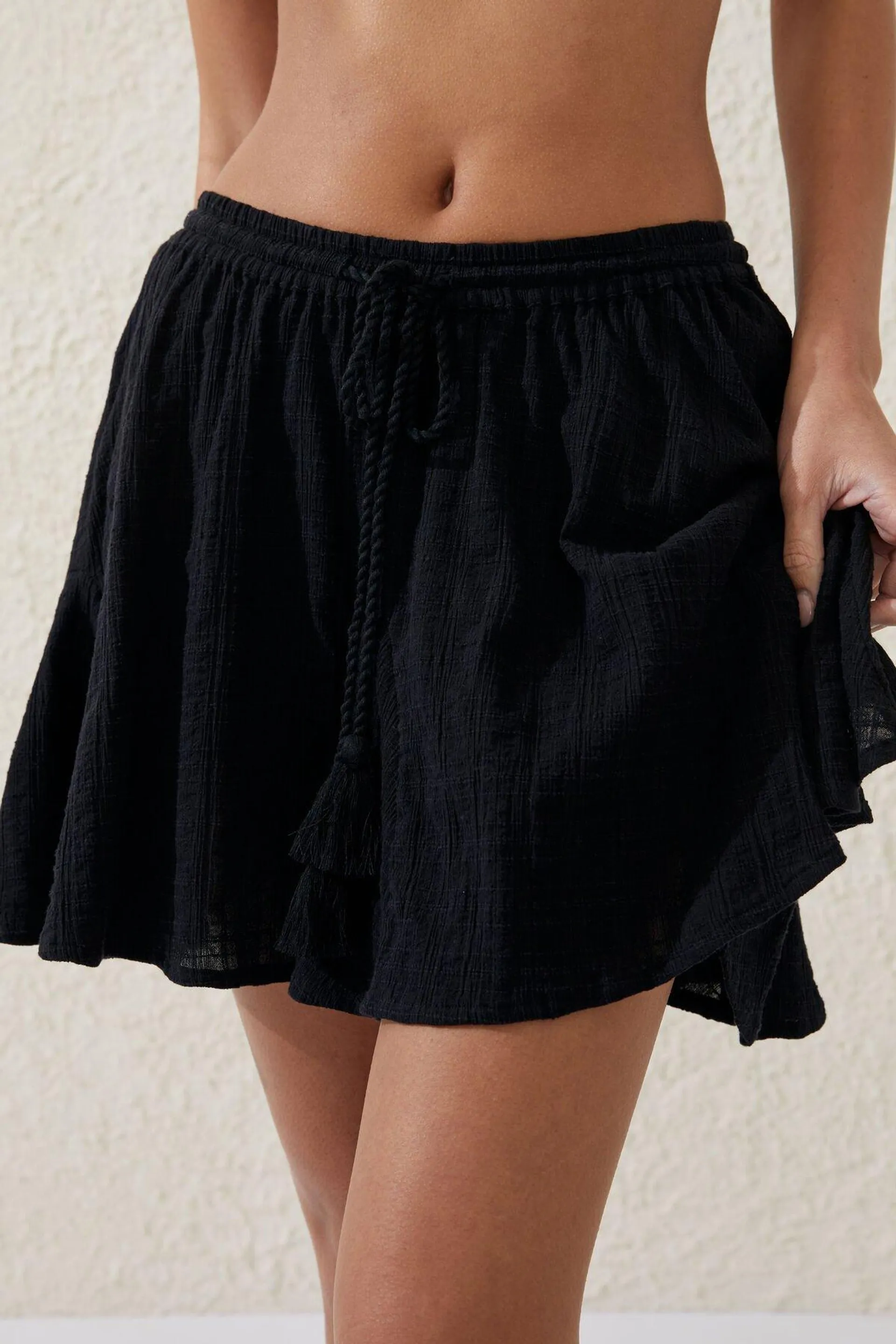 Hanky Hem Beach Mini Skirt