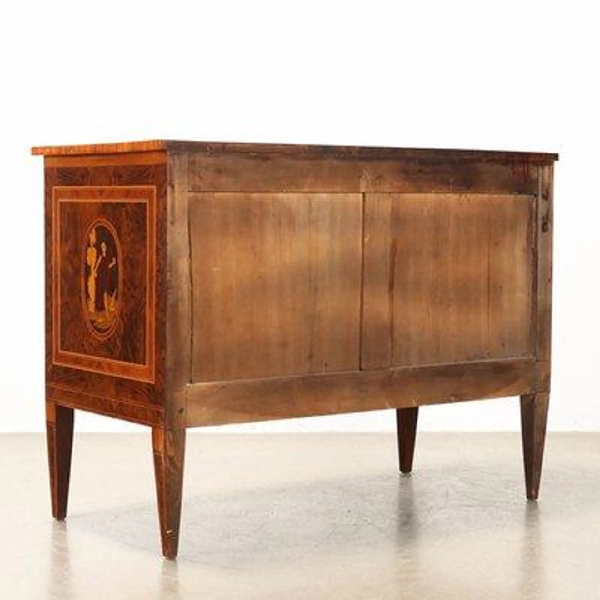 Antique Neoclassical Style Chest of Drawers in Poplar, Italy, 20th Century