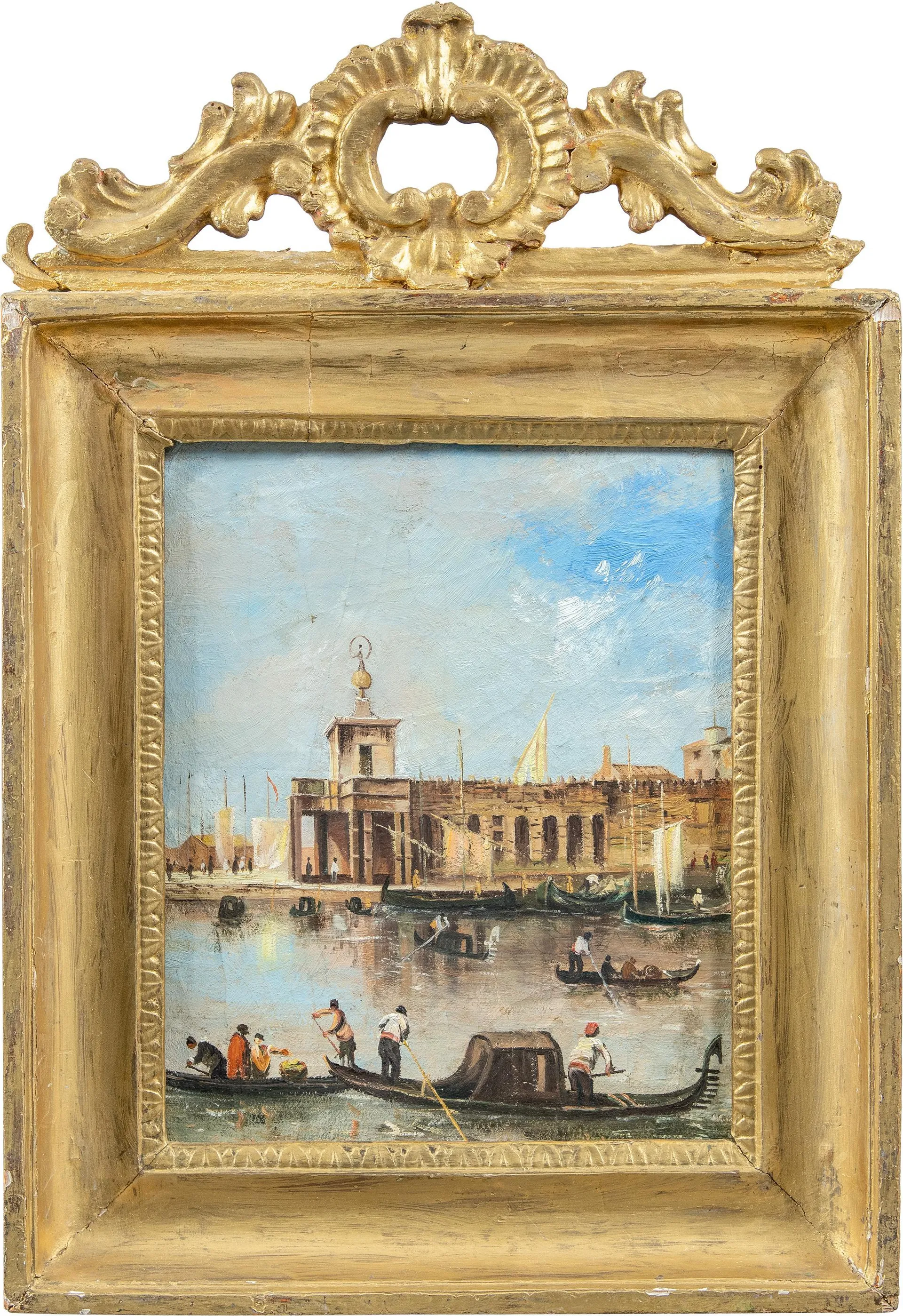 Unknown Francesco Guardi follower (Venetian school) - Late 19th century painting Venice c.1880