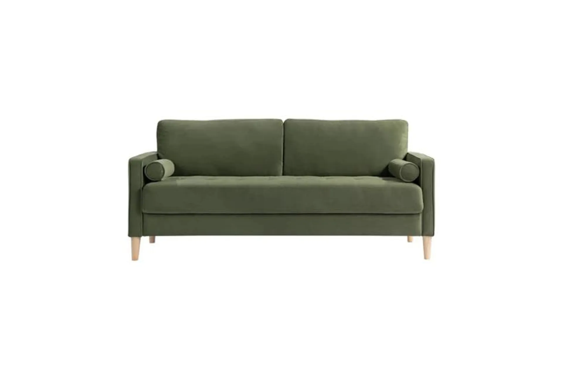 Langford Olive Green Fabric 76" Sofa