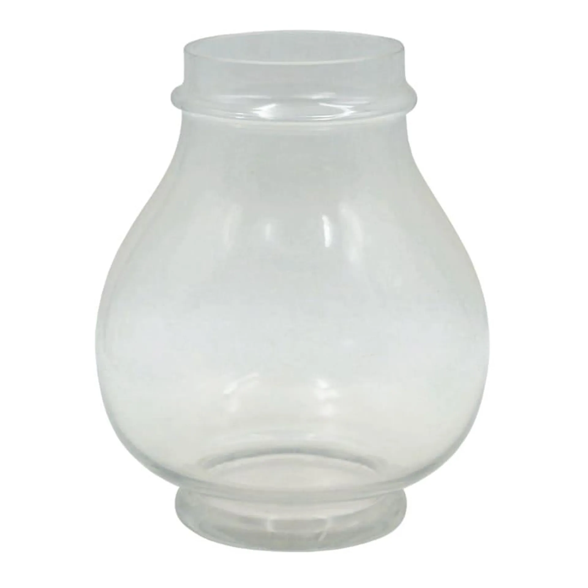 Clear Glass Vase, 9"