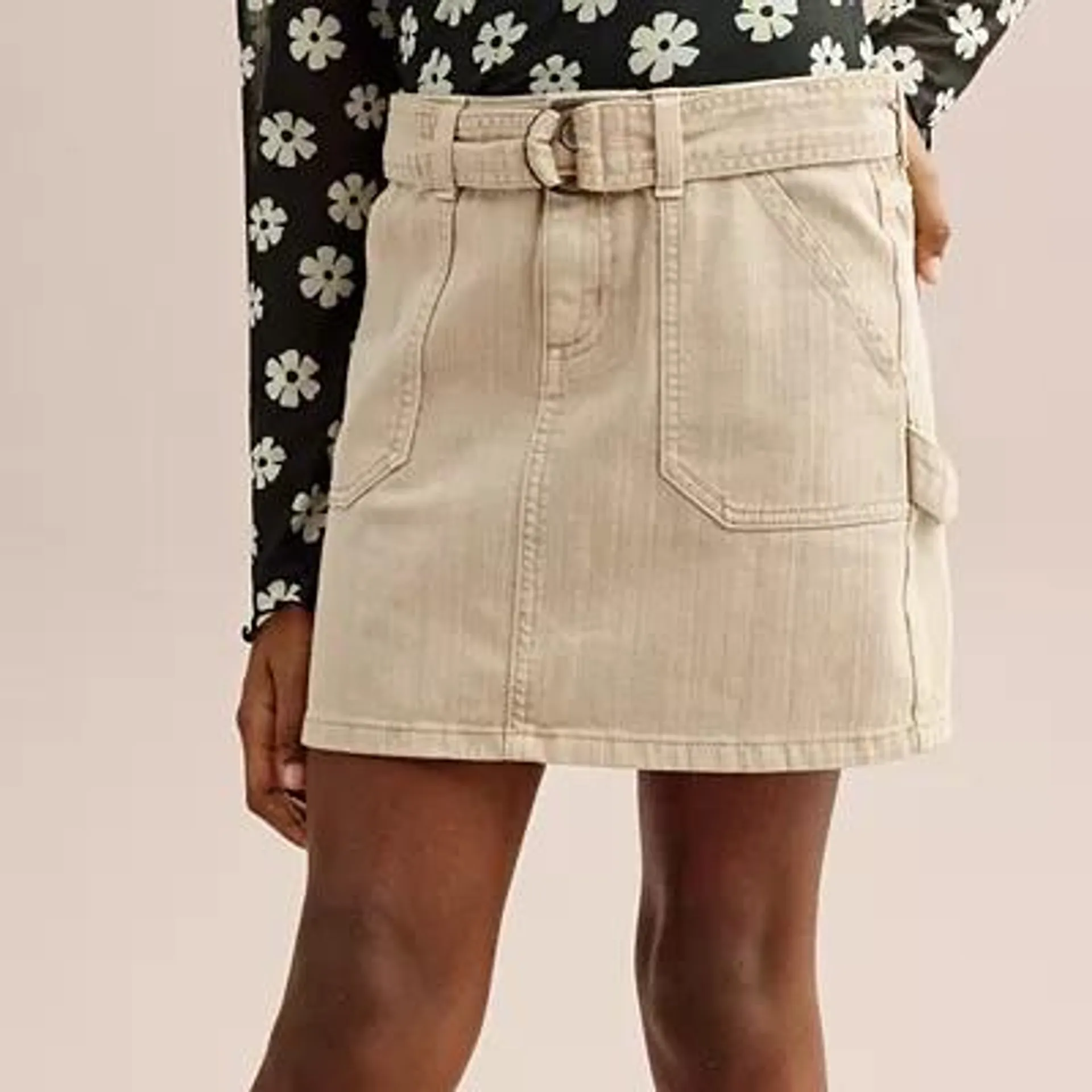 Girls 7-16 SO® Cargo Denim Skirt