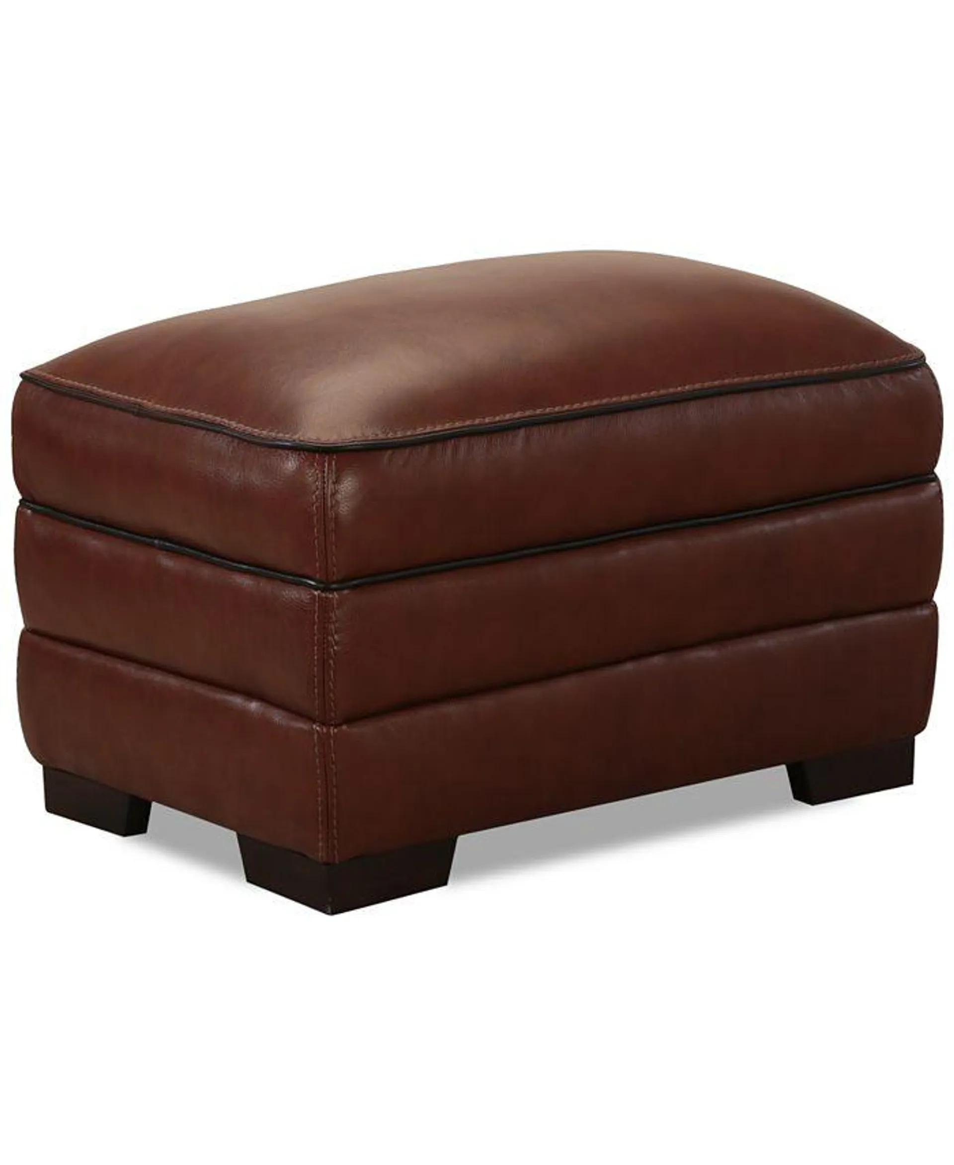 Myars Leather Ottoman, Created for Macy's