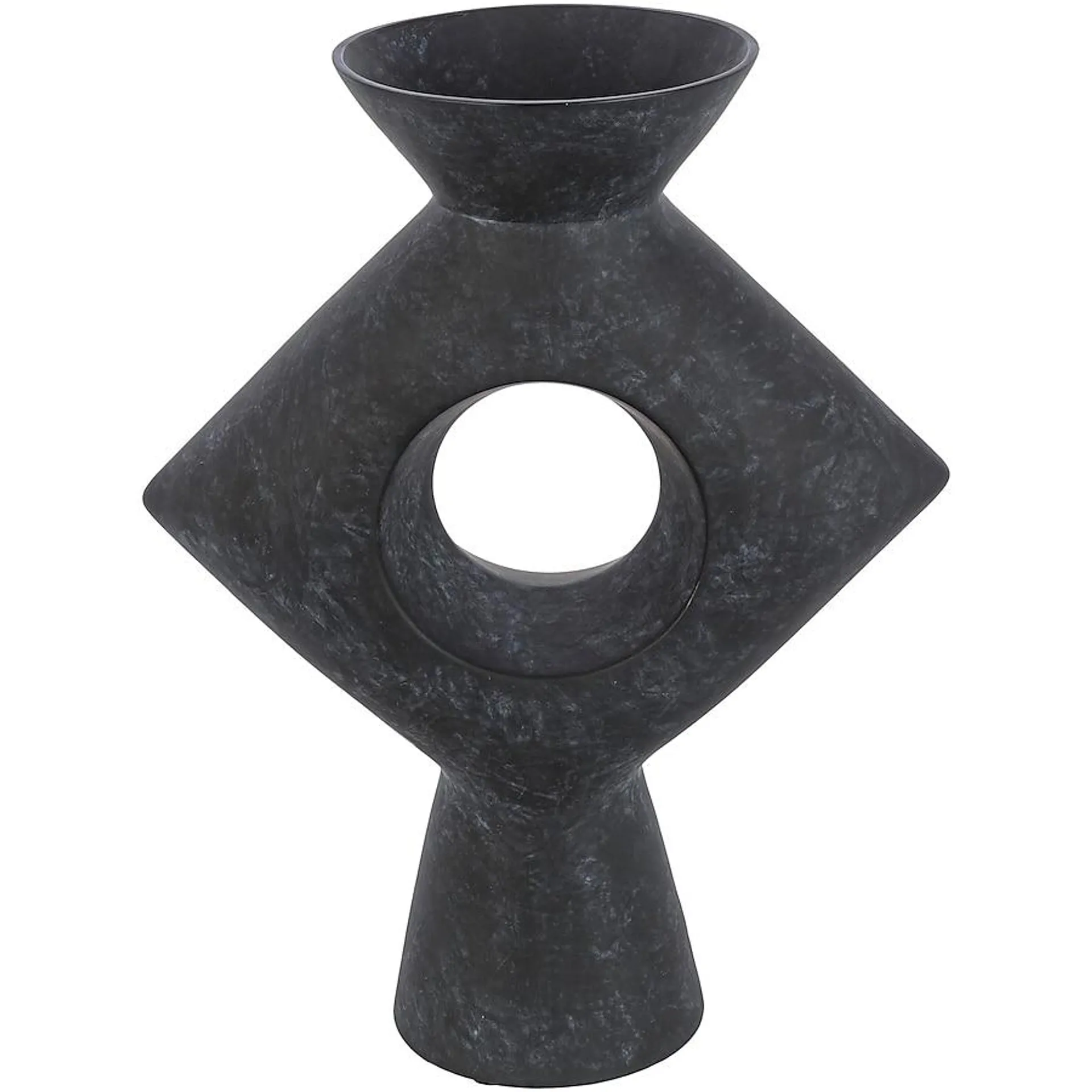 Surya Black Ceramic Modern Vase