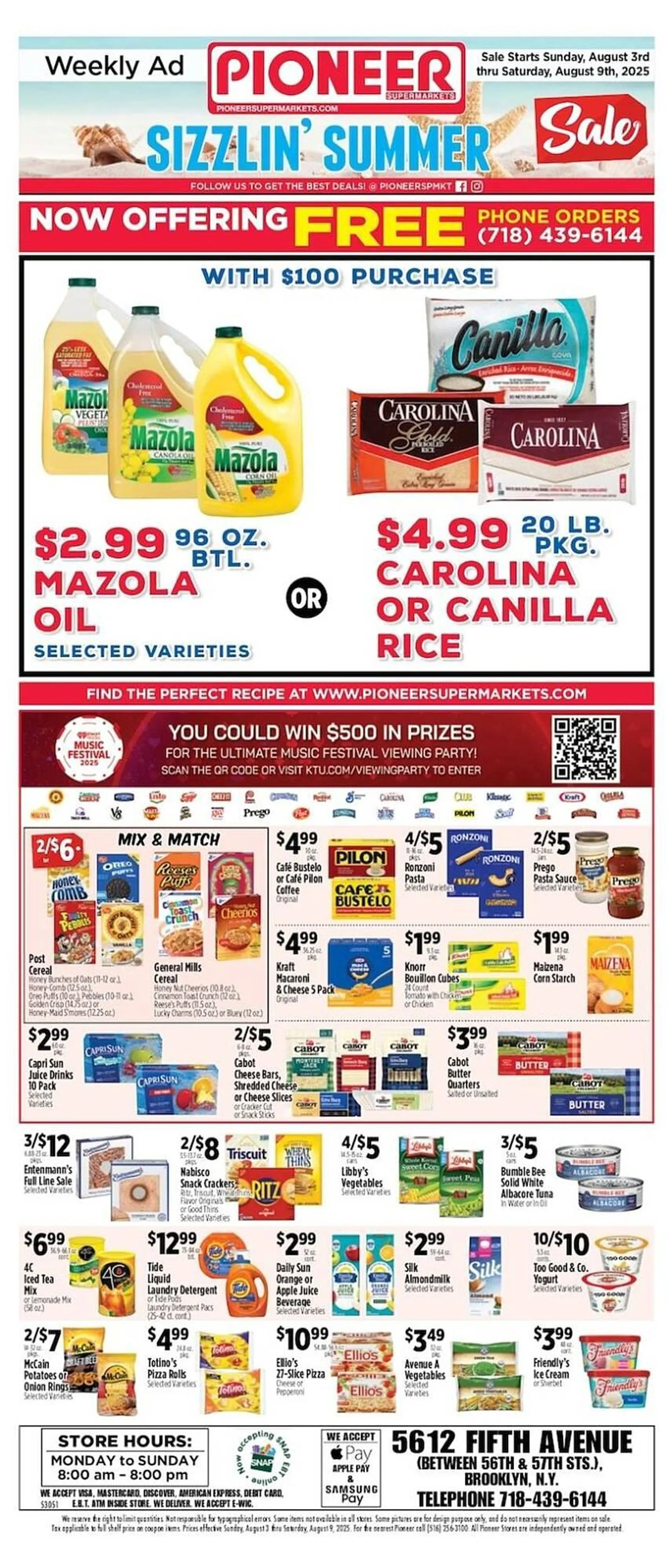 Weekly ad Pioneer Supermarkets Weekly Ad from August 3 to August 9 2025 - Page 1