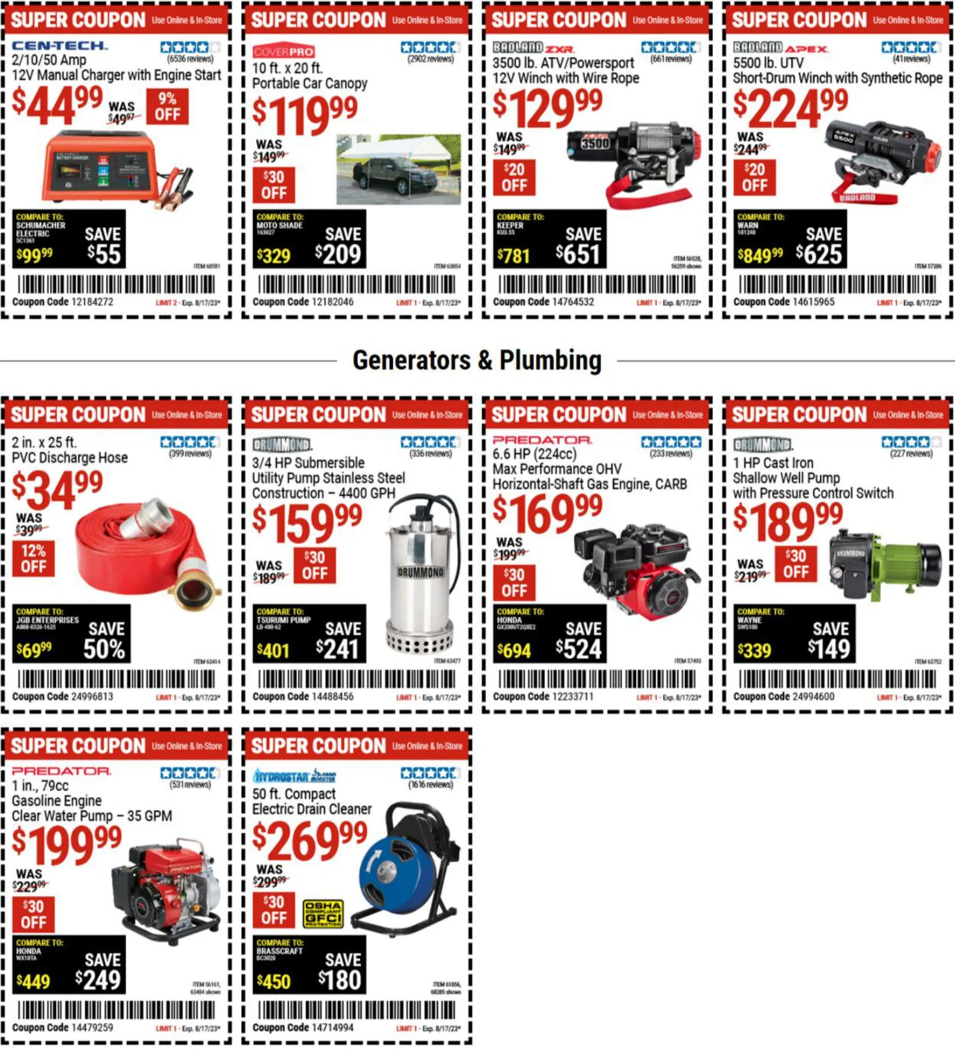 Weekly ad Harbor Freight from August 1 to August 14 2023 - Page 2