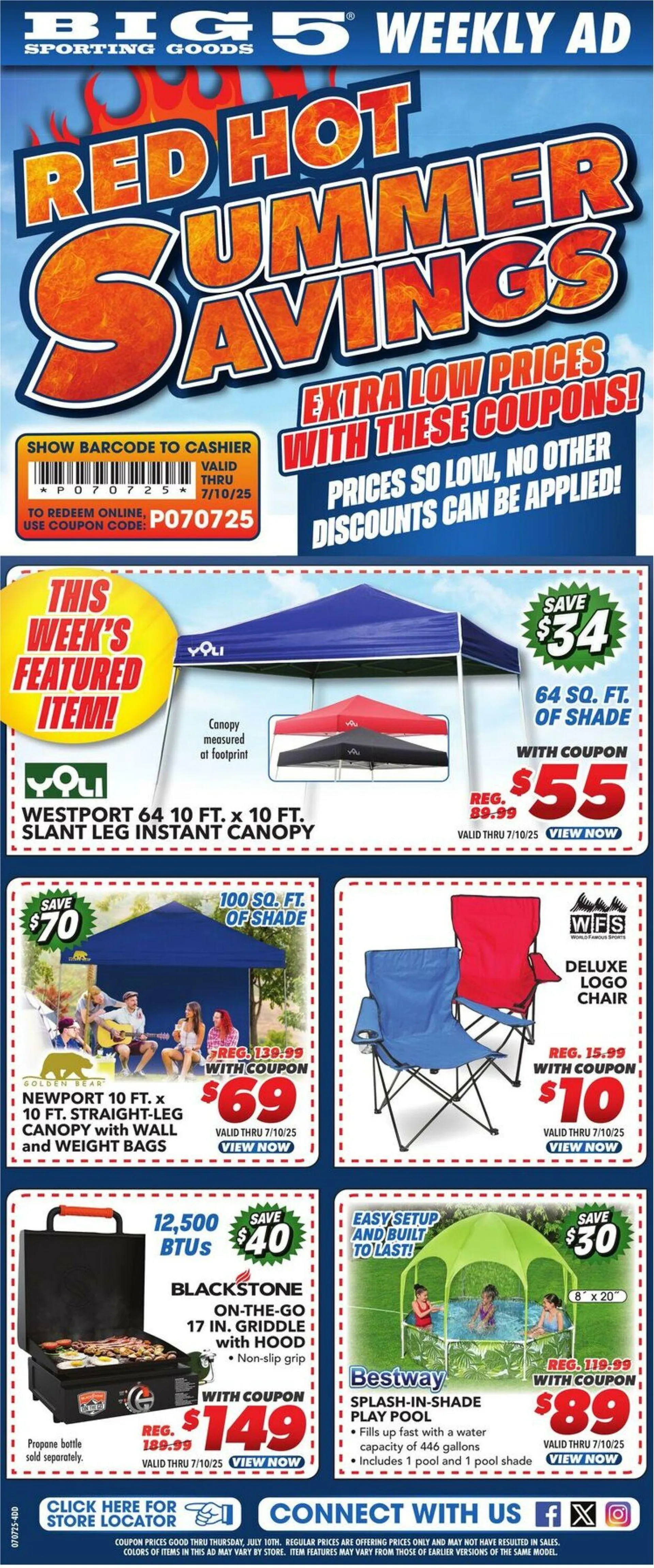 Weekly ad Big 5 Current weekly ad from July 7 to July 10 2025 - Page 1