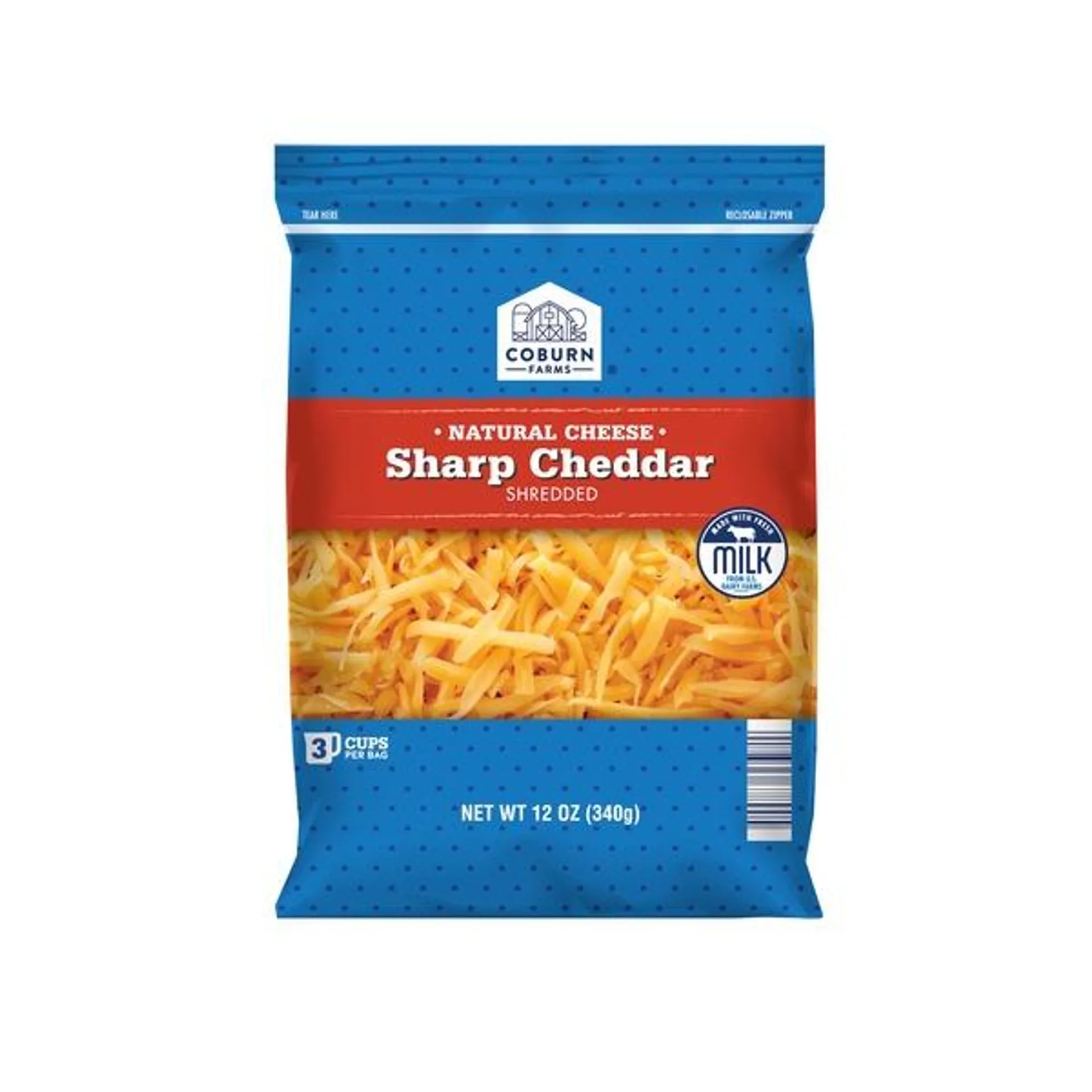 Coburn Farms Sharp Cheddar Shredded Cheese