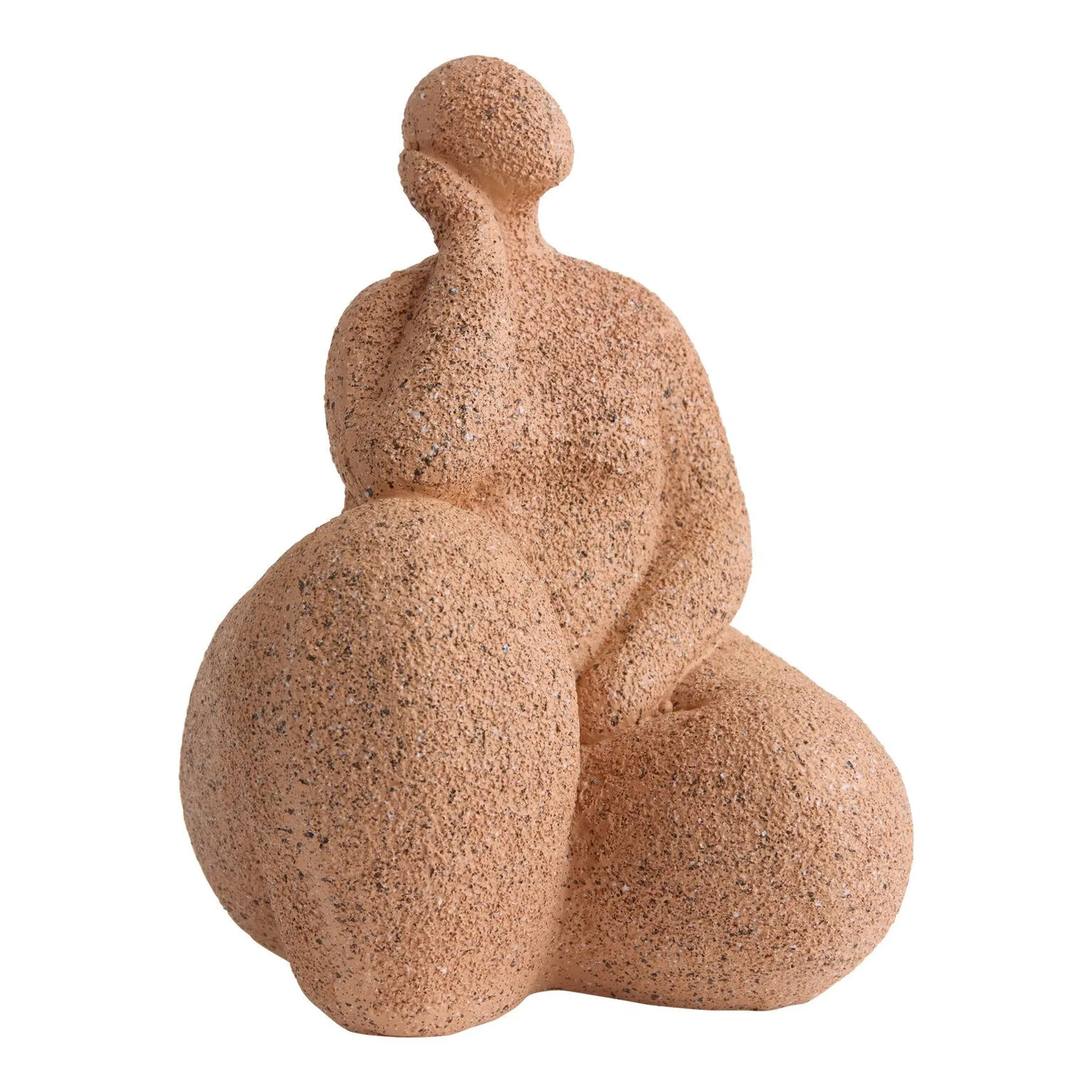 Textured Resin Curvy Yoga Lady Decor