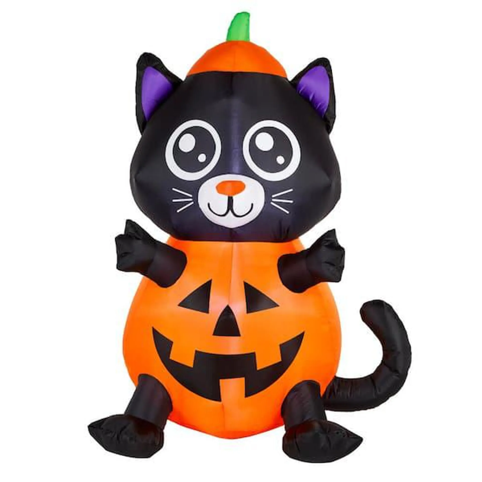 4 ft. LED Jack-O-Lantern Cat Inflatable