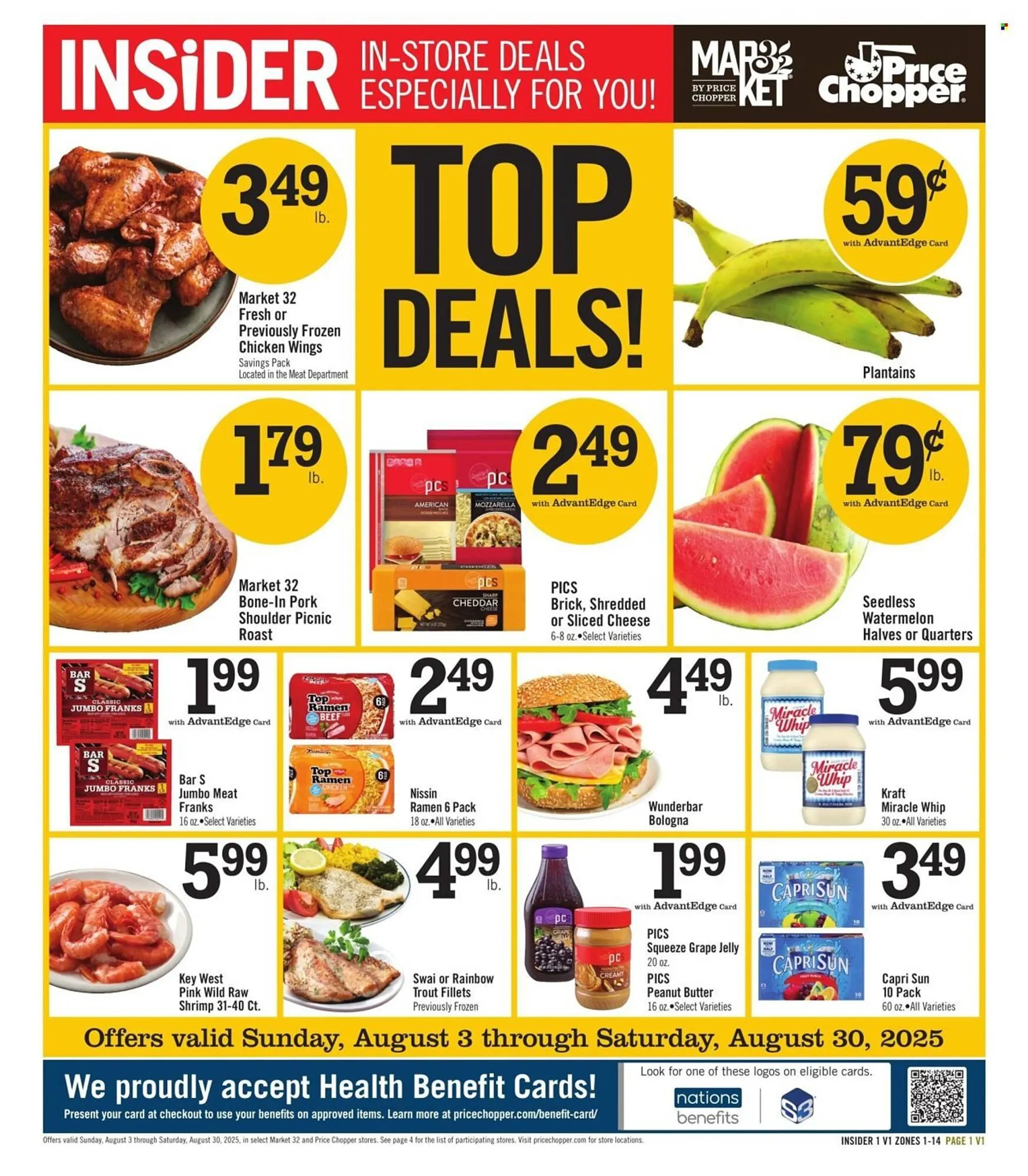 Weekly ad Price Chopper Weekly Ad from August 3 to August 30 2025 - Page 1