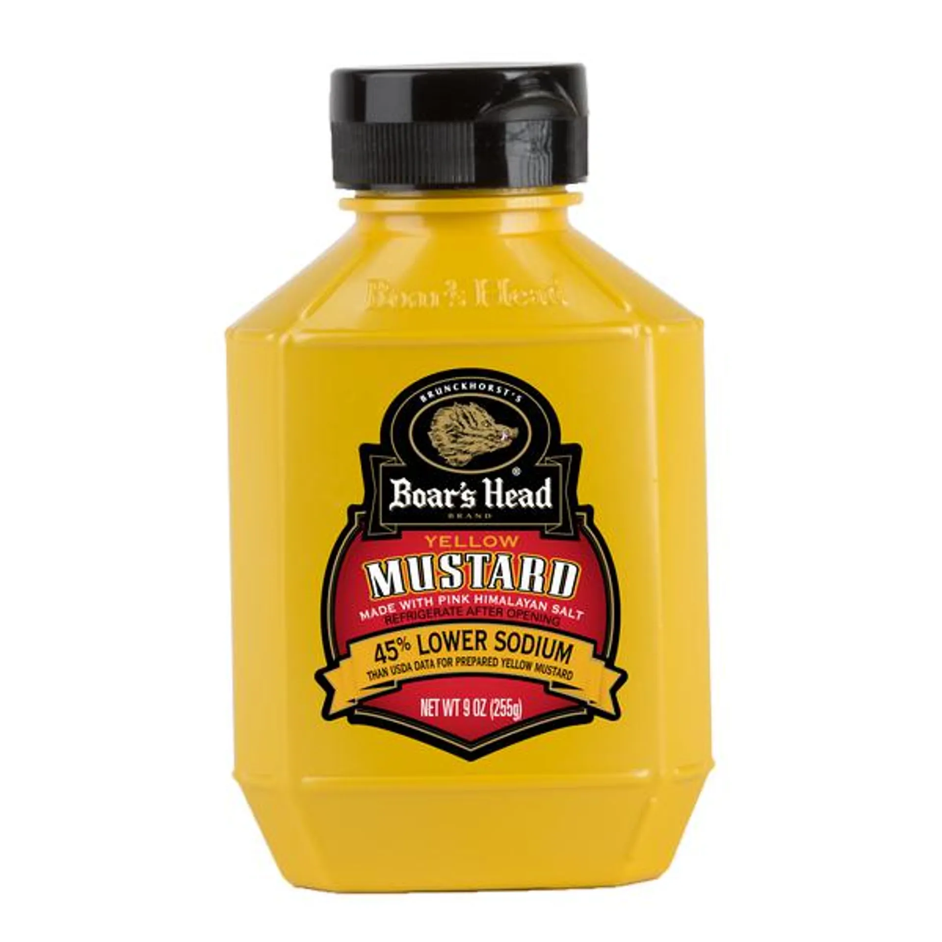 Boar's Head 54% Lower Sodium Yellow Mustard - 9 Ounce