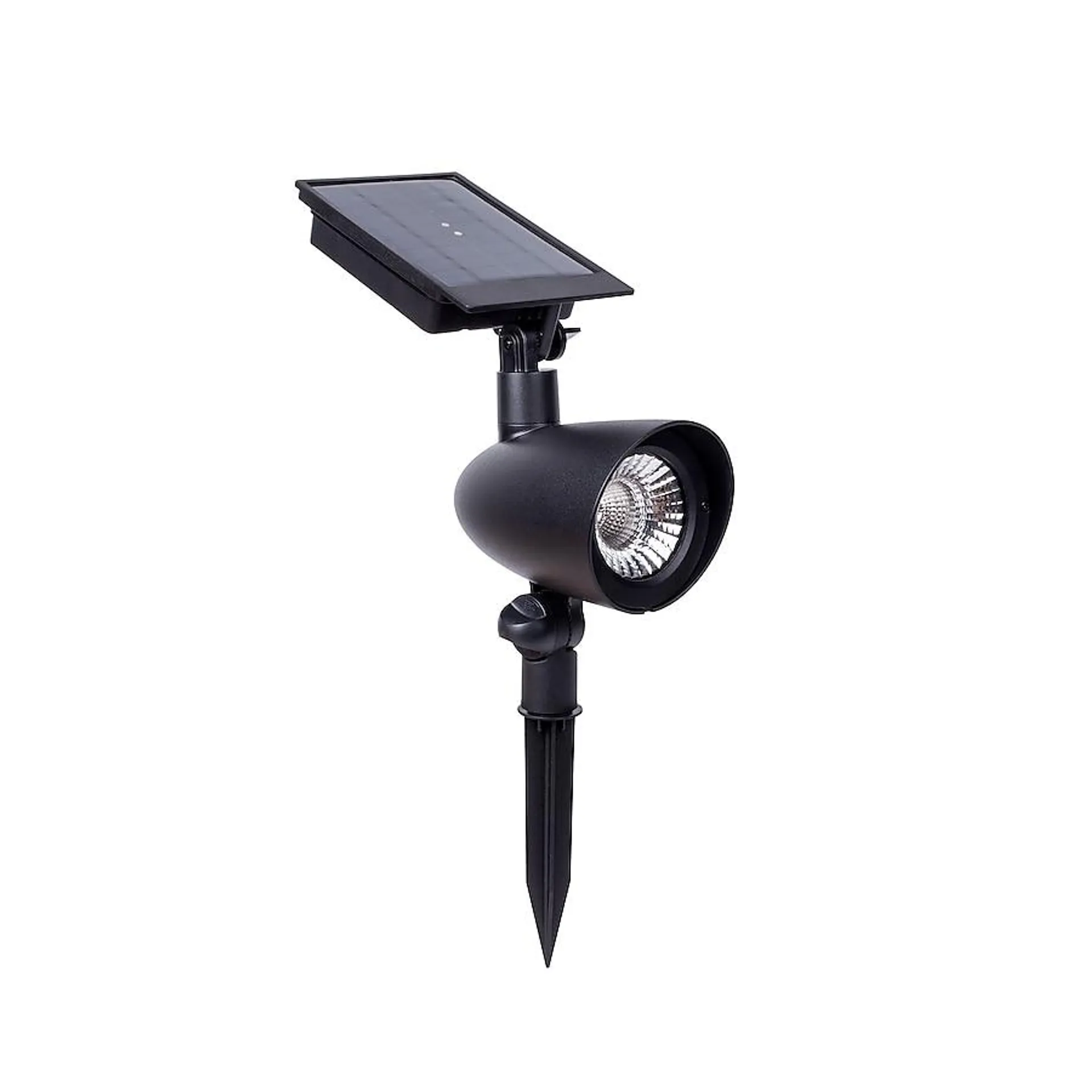 Harbor Breeze 60 -Lumens Black Solar LED Spot light