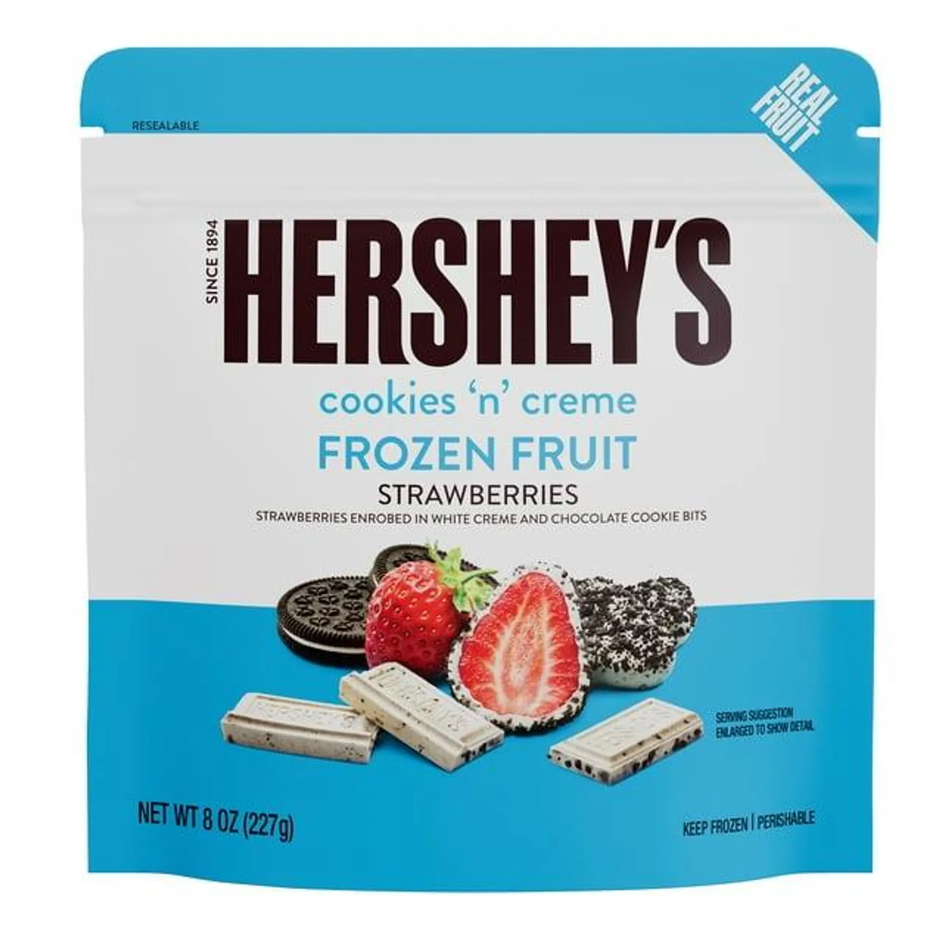 Hershey's Strawberries in Cookies ‘N’ Creme, 8 oz (Frozen)