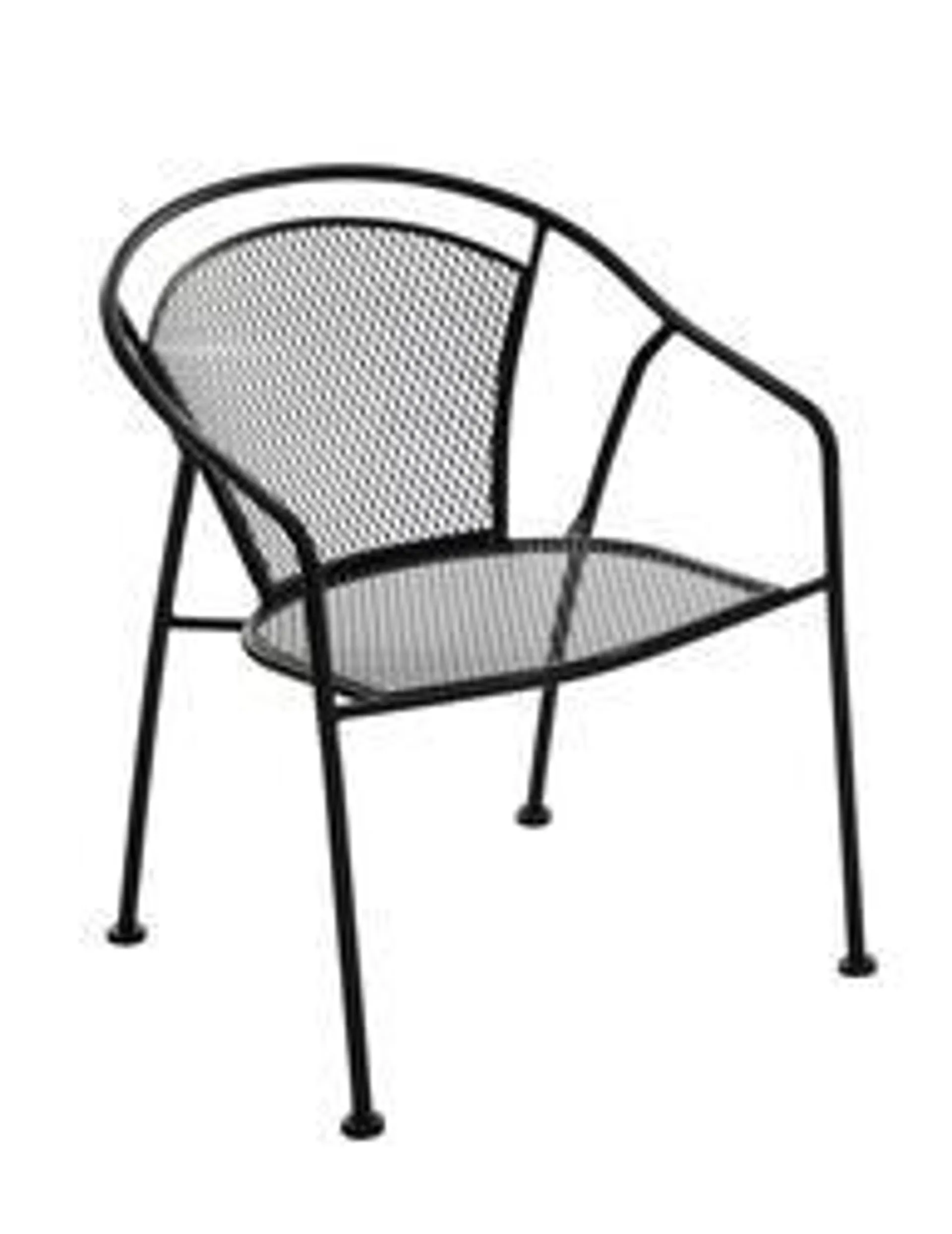 Backyard Creations® Wrought Iron Black Dining Patio Chair