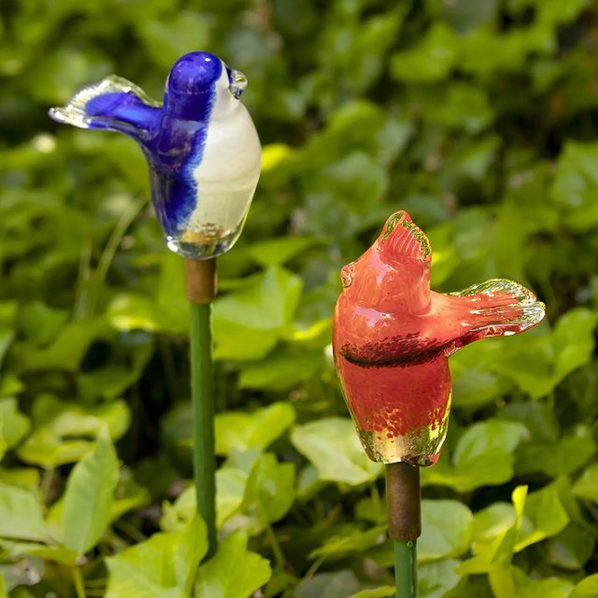 Birds of Beauty Glass Garden Stake