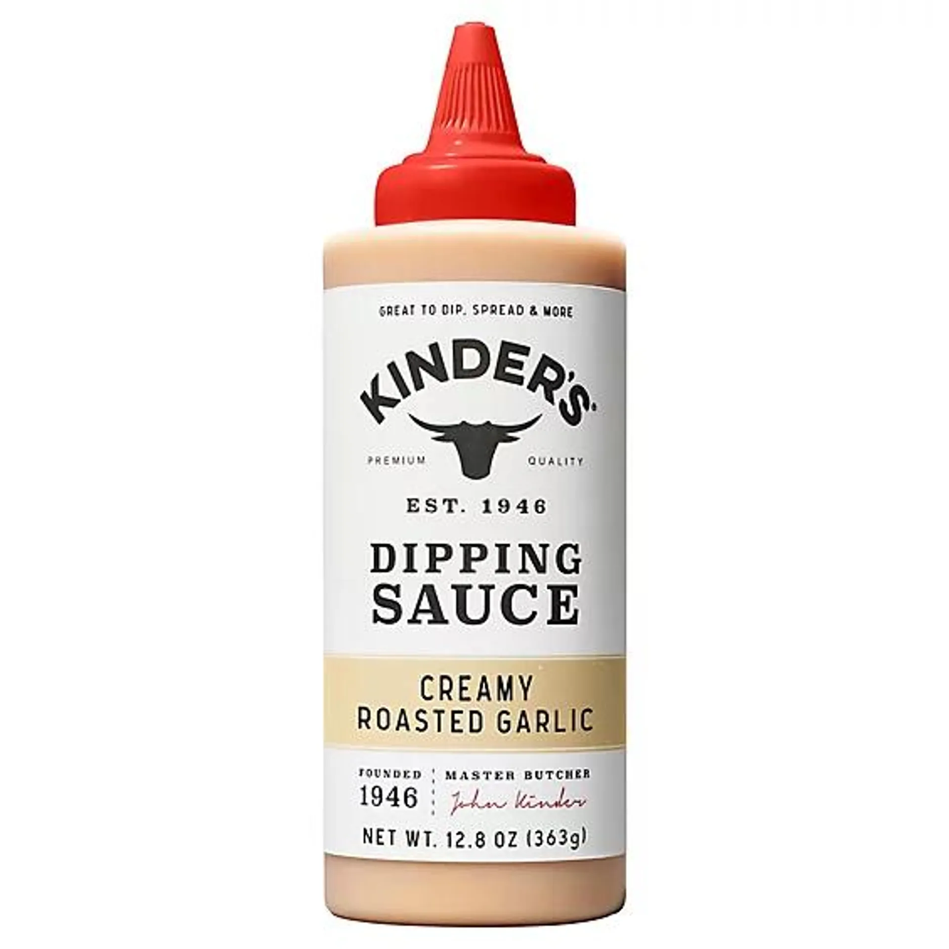 Kinders Sauce Dip Creamy Roasted Garlic - 12.8 Oz