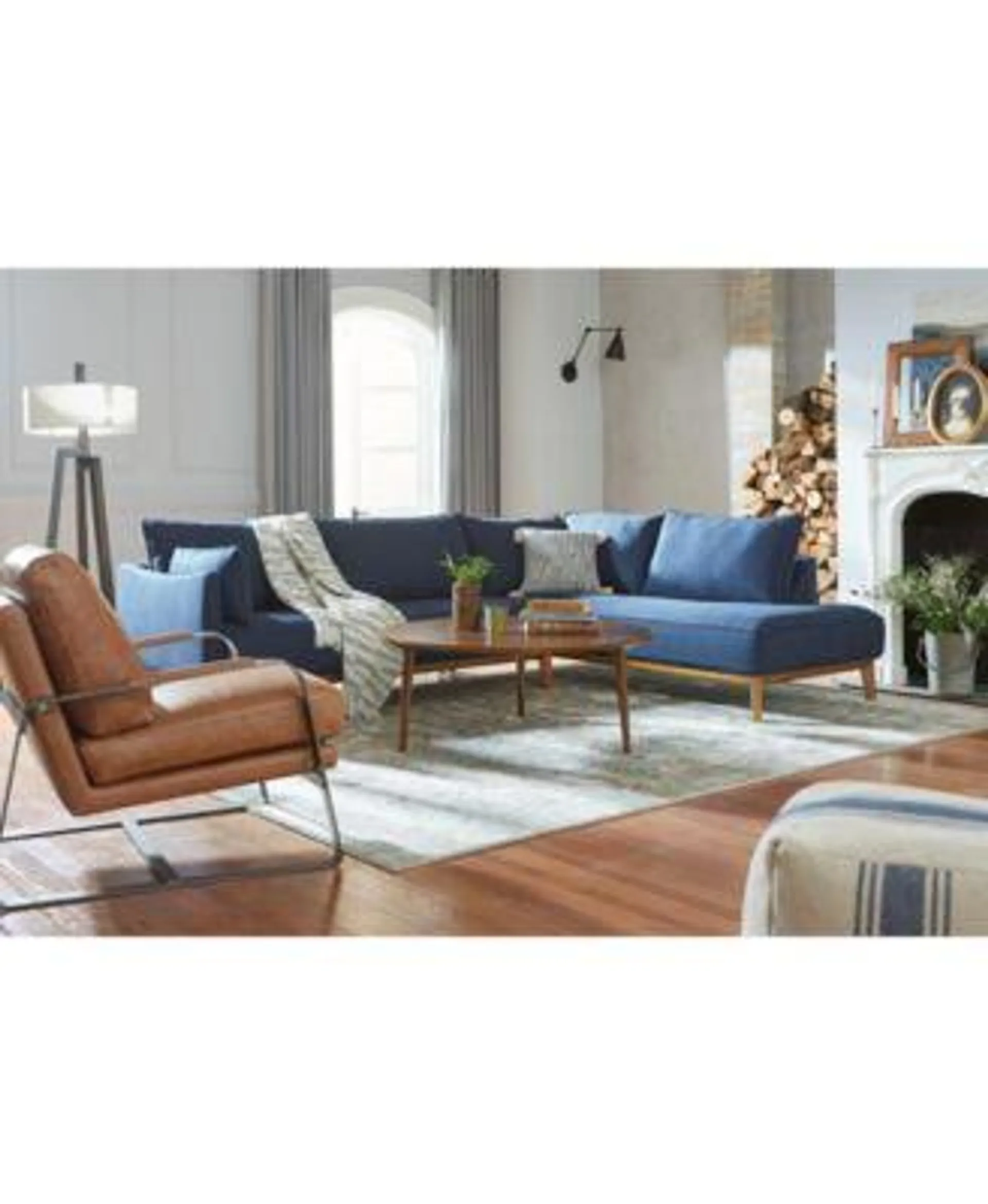 Jollene Fabric Sectional and Sofa Collection, Created for Macy's