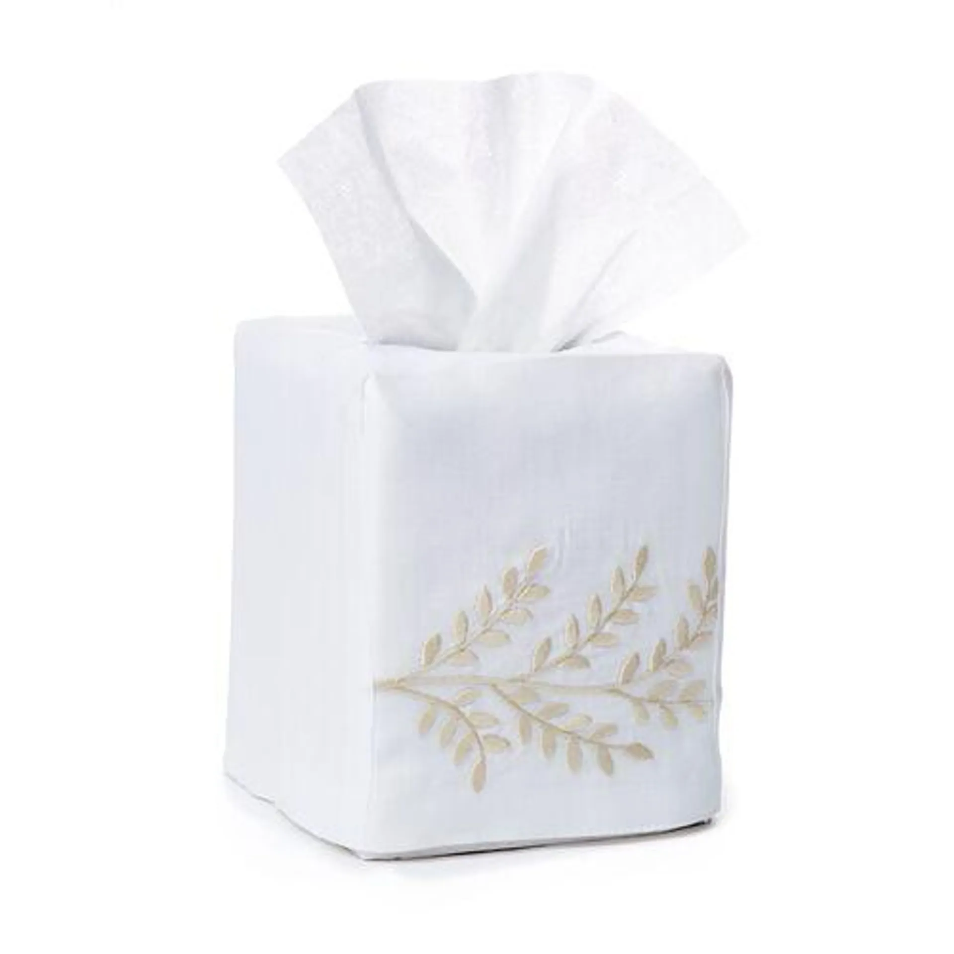 Willow Tissue Box Cover, Beige