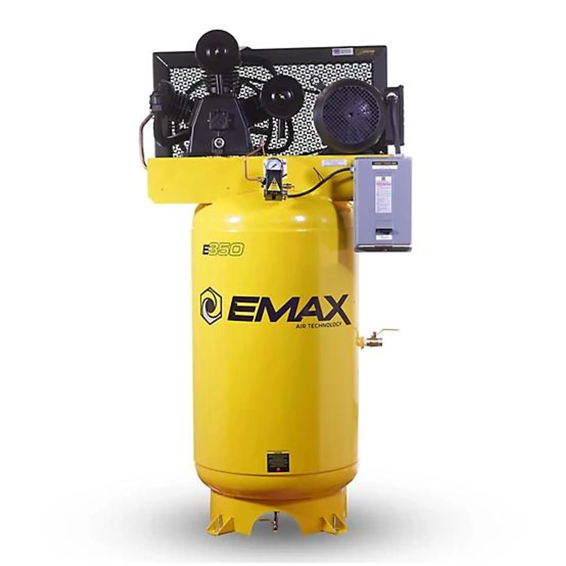 7.5 HP 80 gal. 2-Stage Industrial 3-Cycle Splash Lubricated Electric Air Compressor, 175 PSI, 1-Phase, 26 CFM at 100 PSI