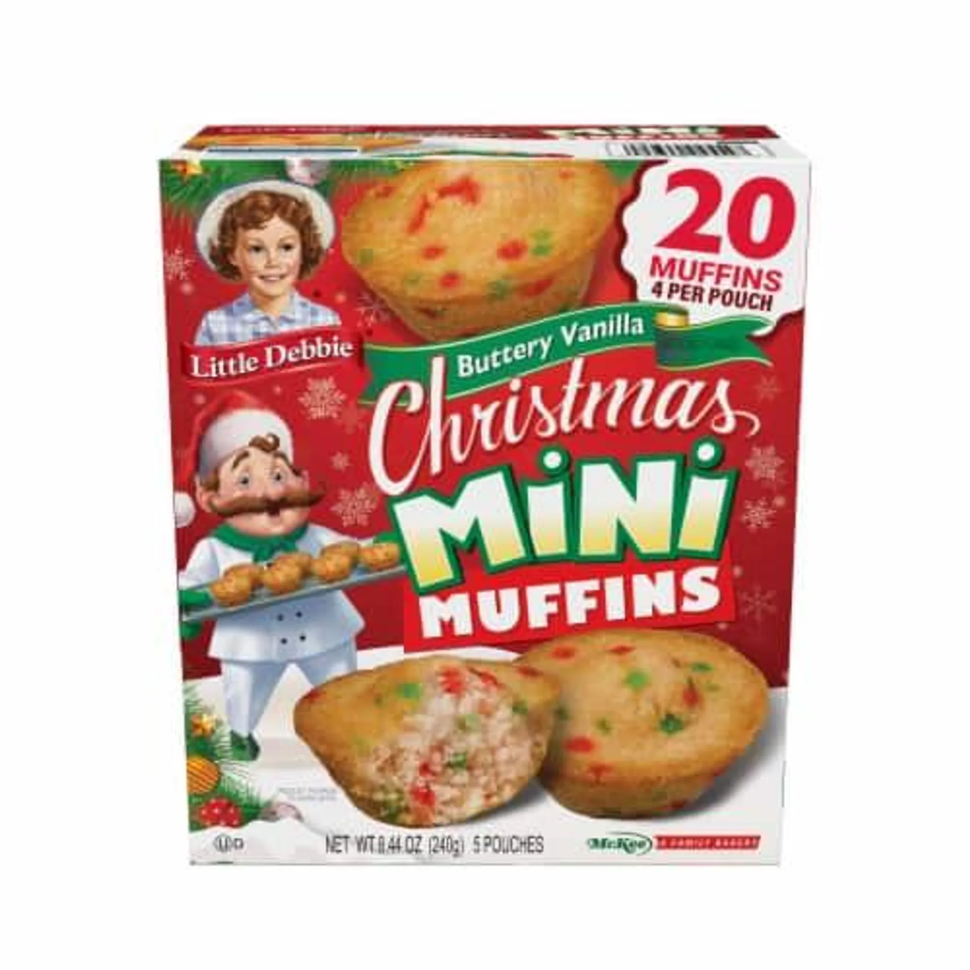 Little Debbie® Buttery Vanilla Christmas Mini Muffins