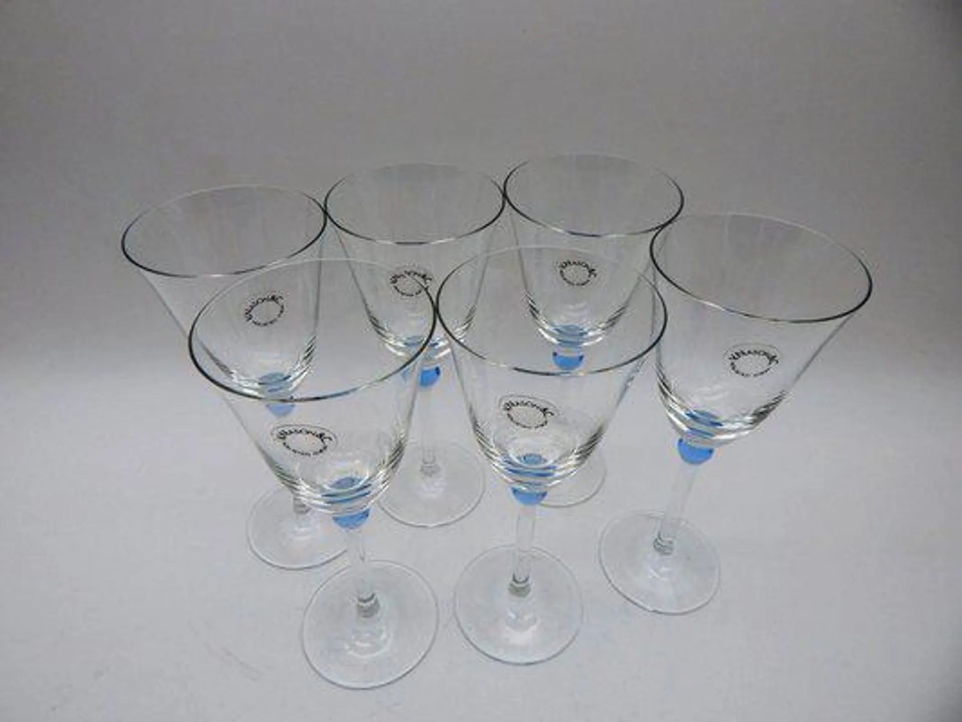 Murano Fluct World Collection Glassware by Carlo Nason, 1990s, Set of 6