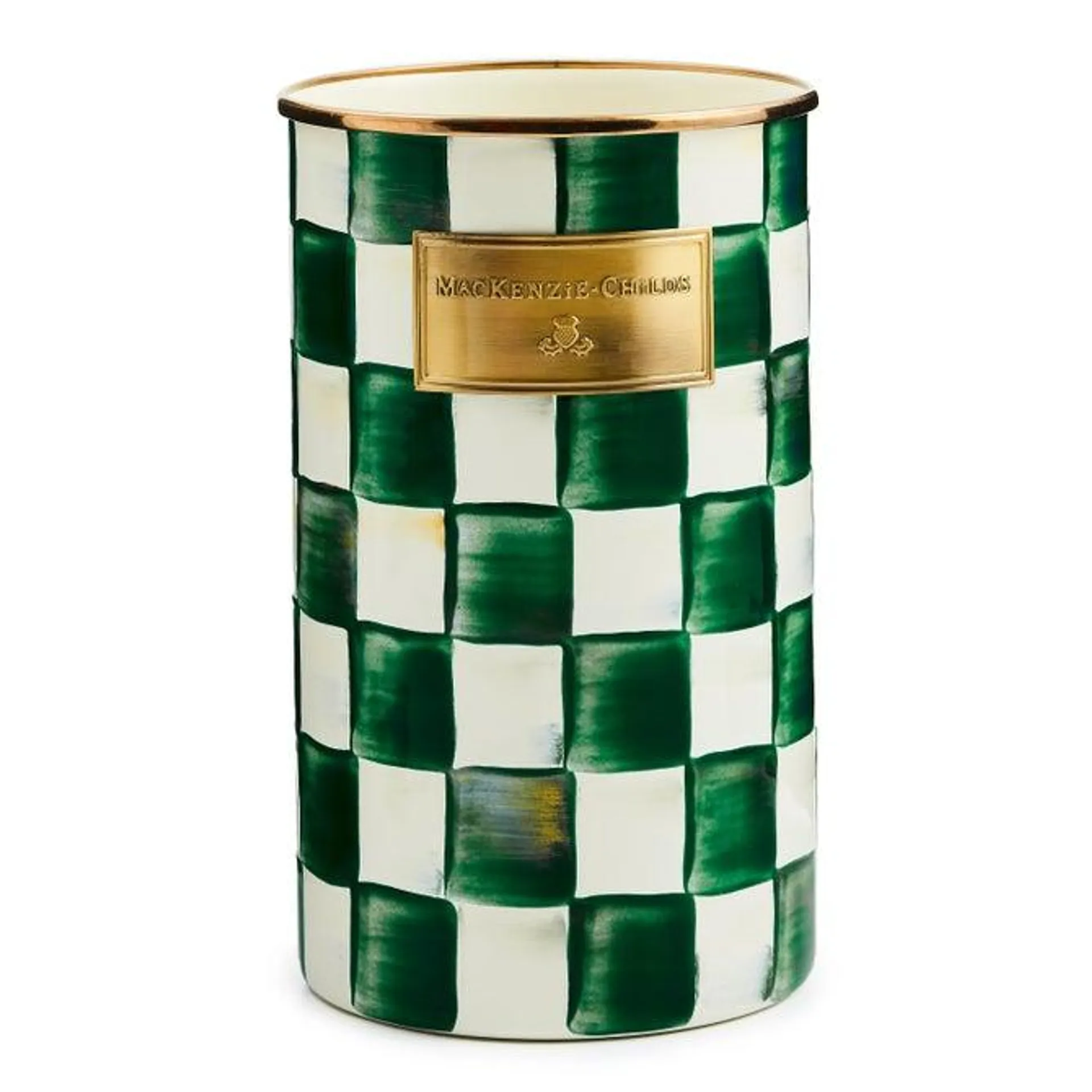 Check Enamelware Utensil Holder