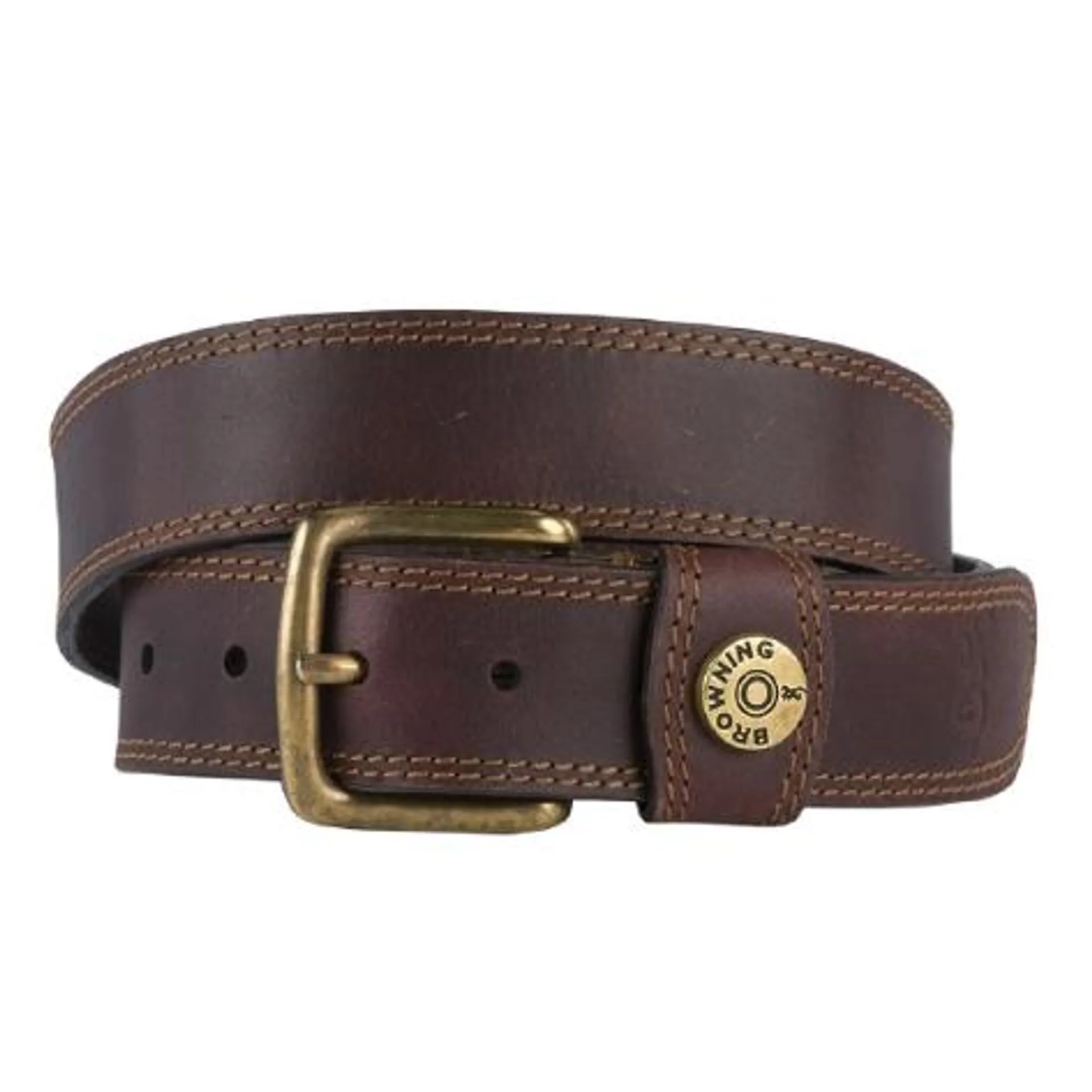 Browning Men's Brown Leather Slug Belt