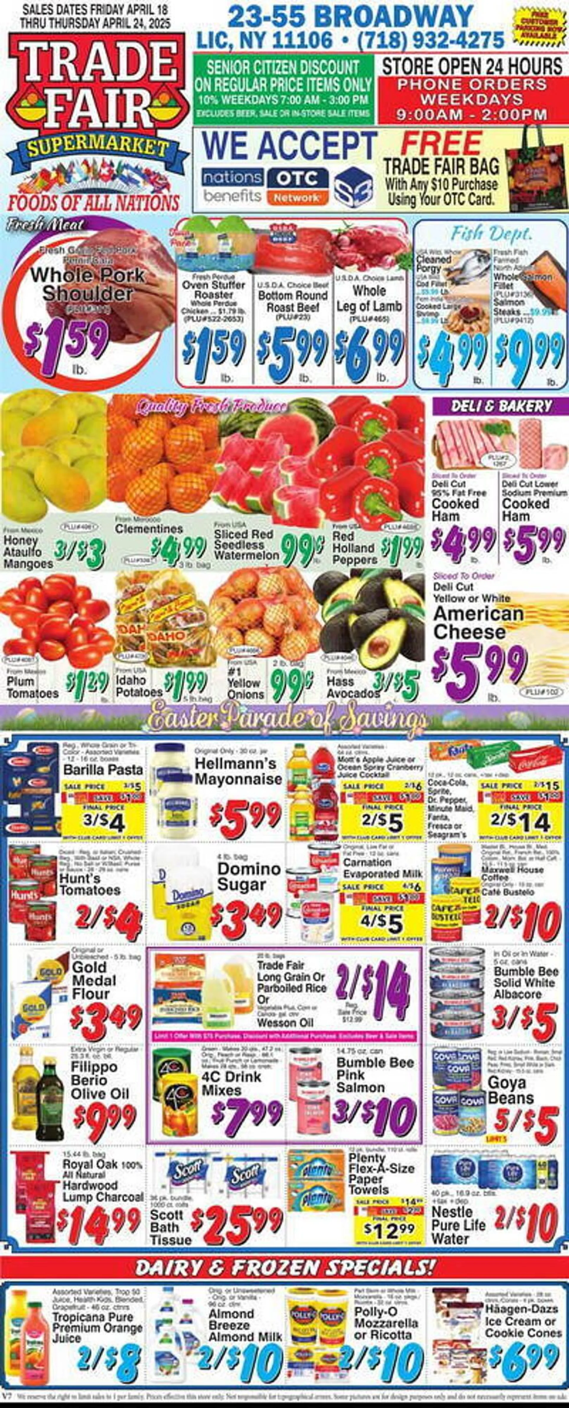 Trade Fair Supermarket Weekly Ad - 1