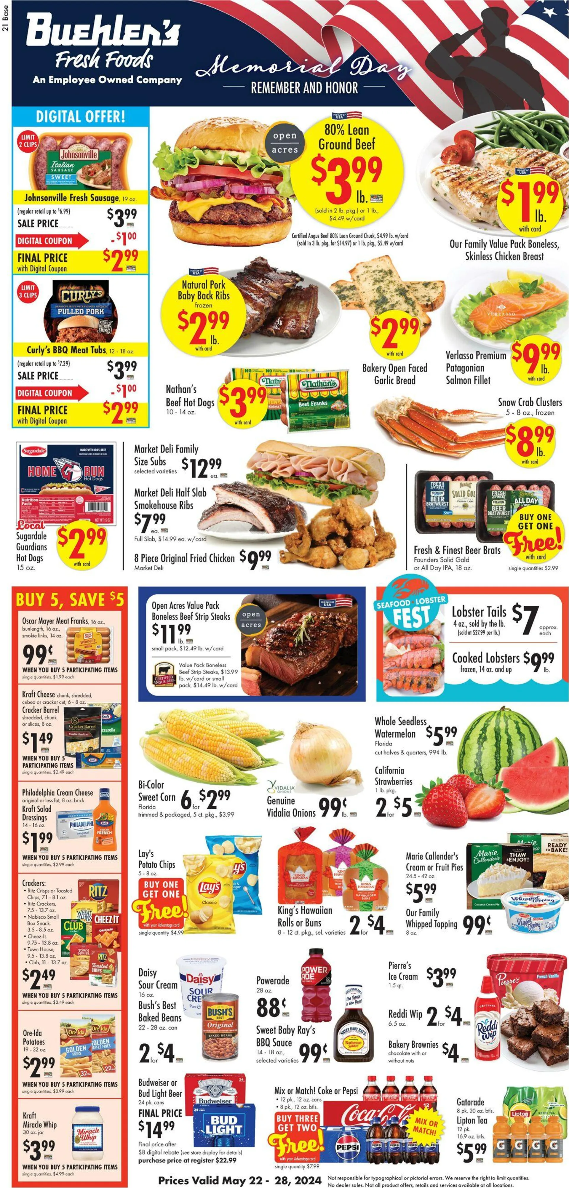 Weekly ad Buehler's Fresh Food from May 22 to May 28 2024 - Page 1