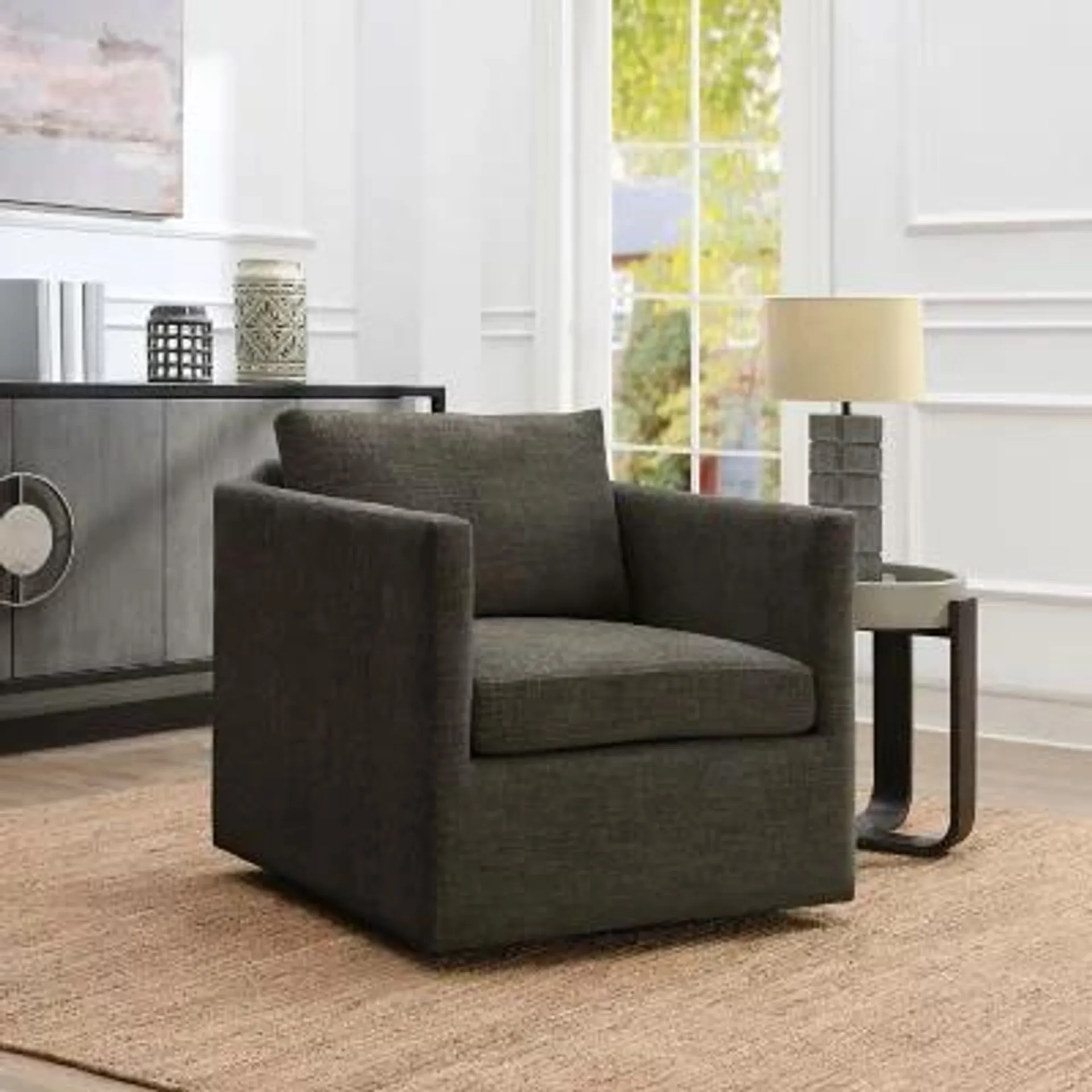 Marlow Fabric Swivel Chair