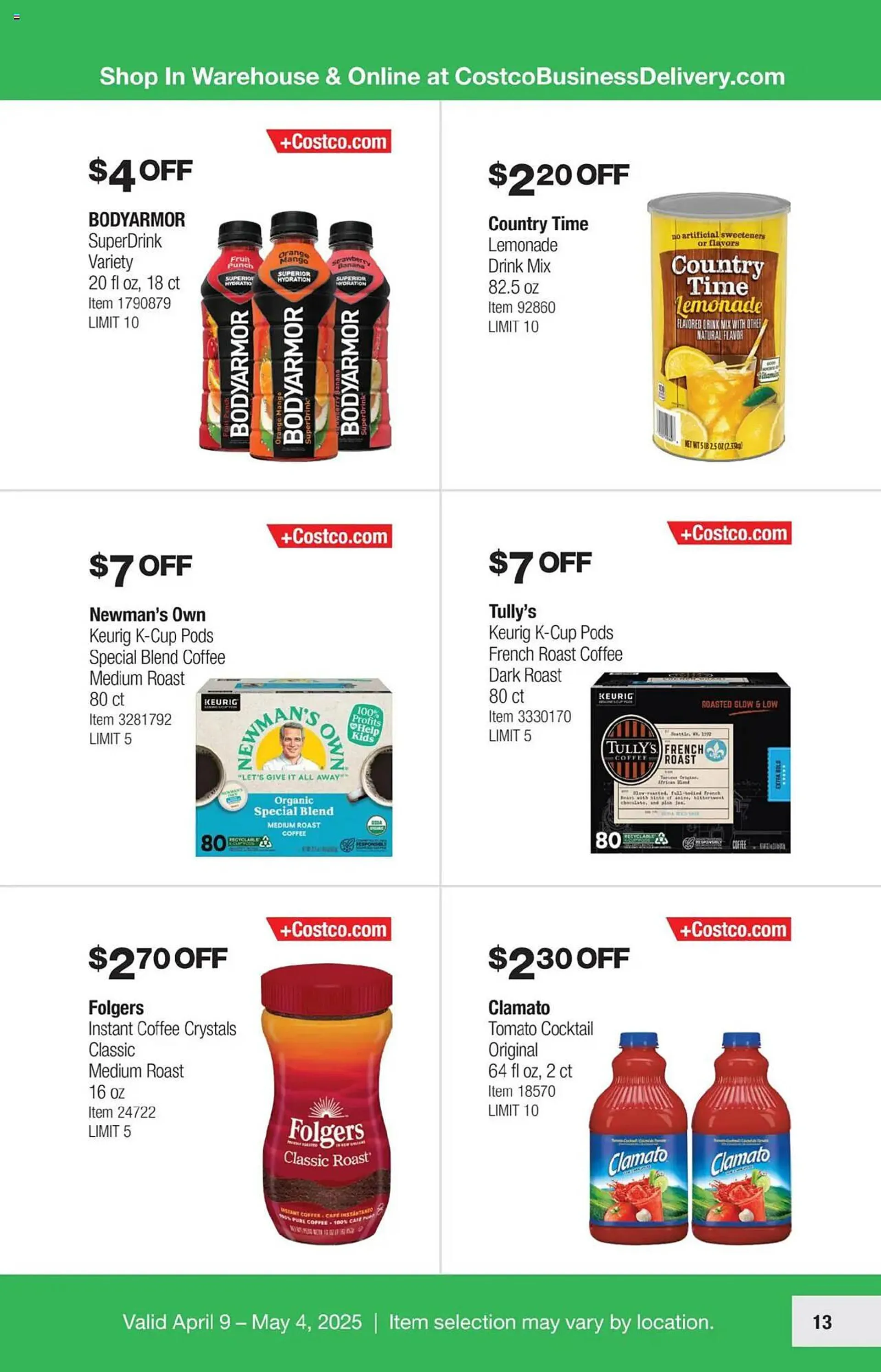 Weekly ad Costco Weekly Ad from April 9 to May 4 2025 - Page 13