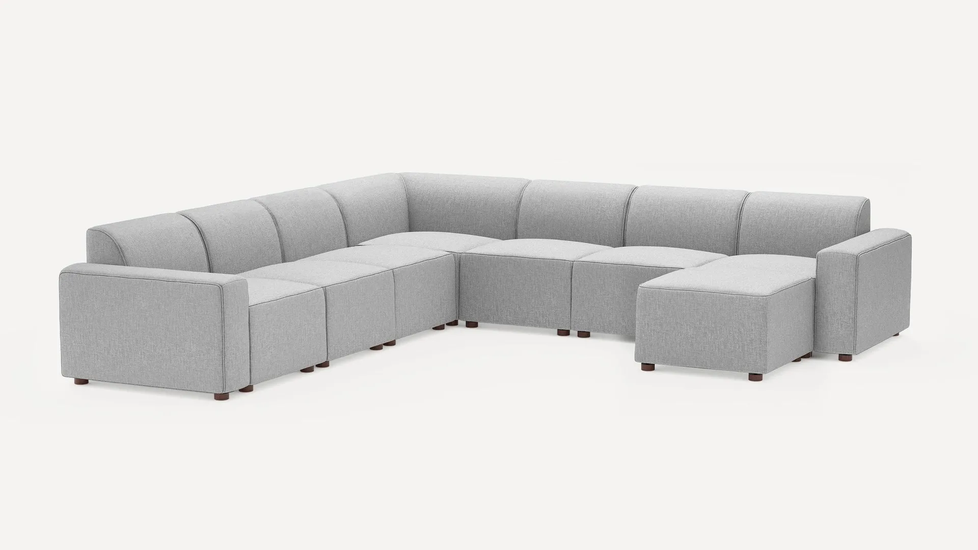 Mambo 7-Piece Sectional with Ottoman