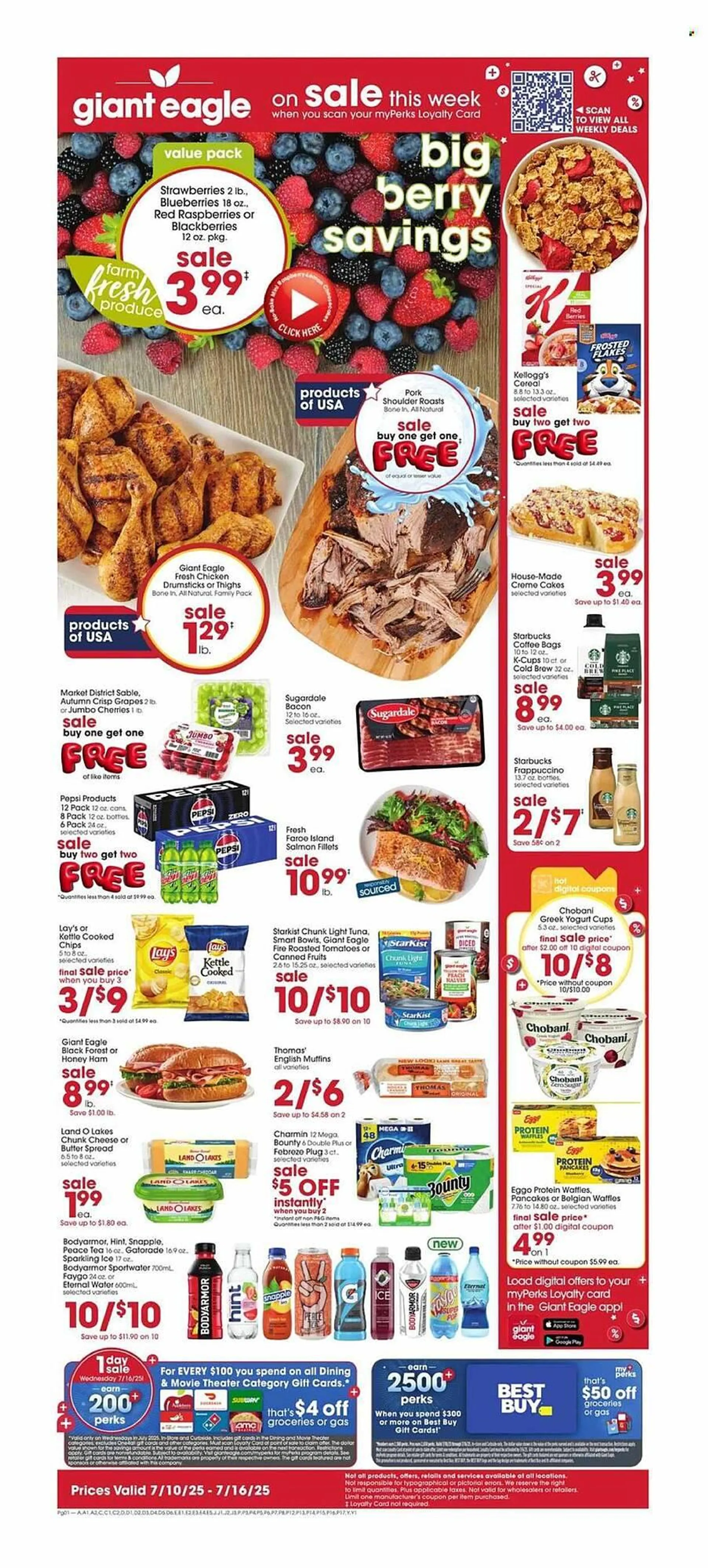 Weekly ad Giant Eagle Weekly Ad from July 10 to July 16 2025 - Page 1