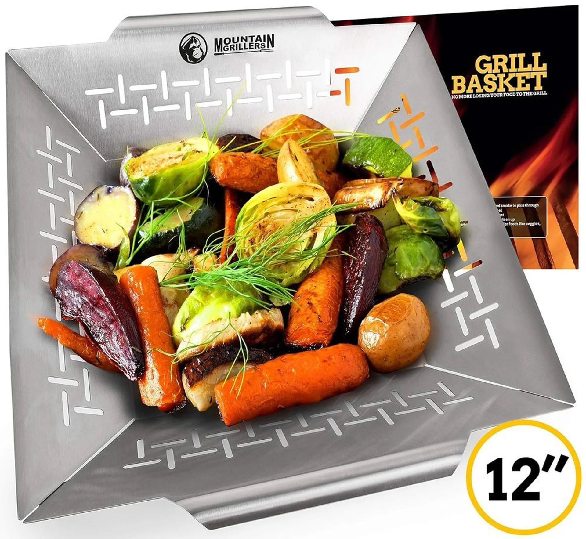 Mountain Grillers 12" Veggie Grill Basket