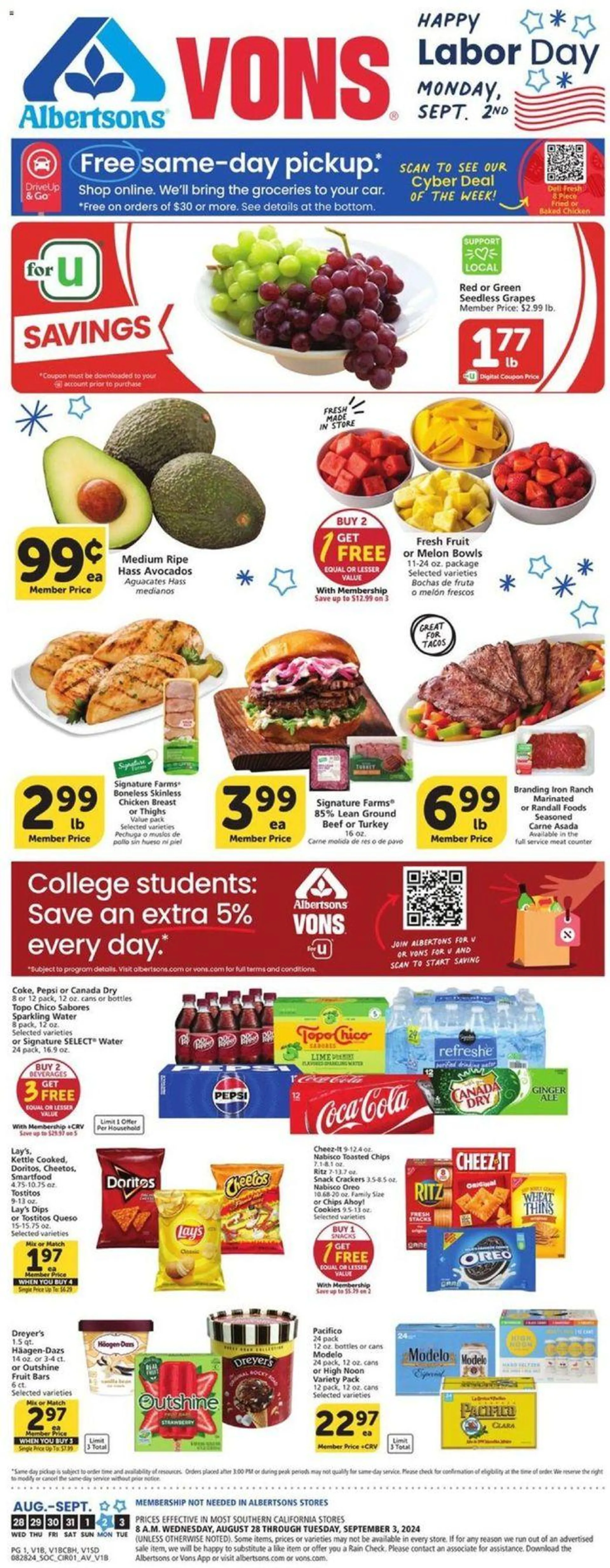 Vons weekly ad - 1