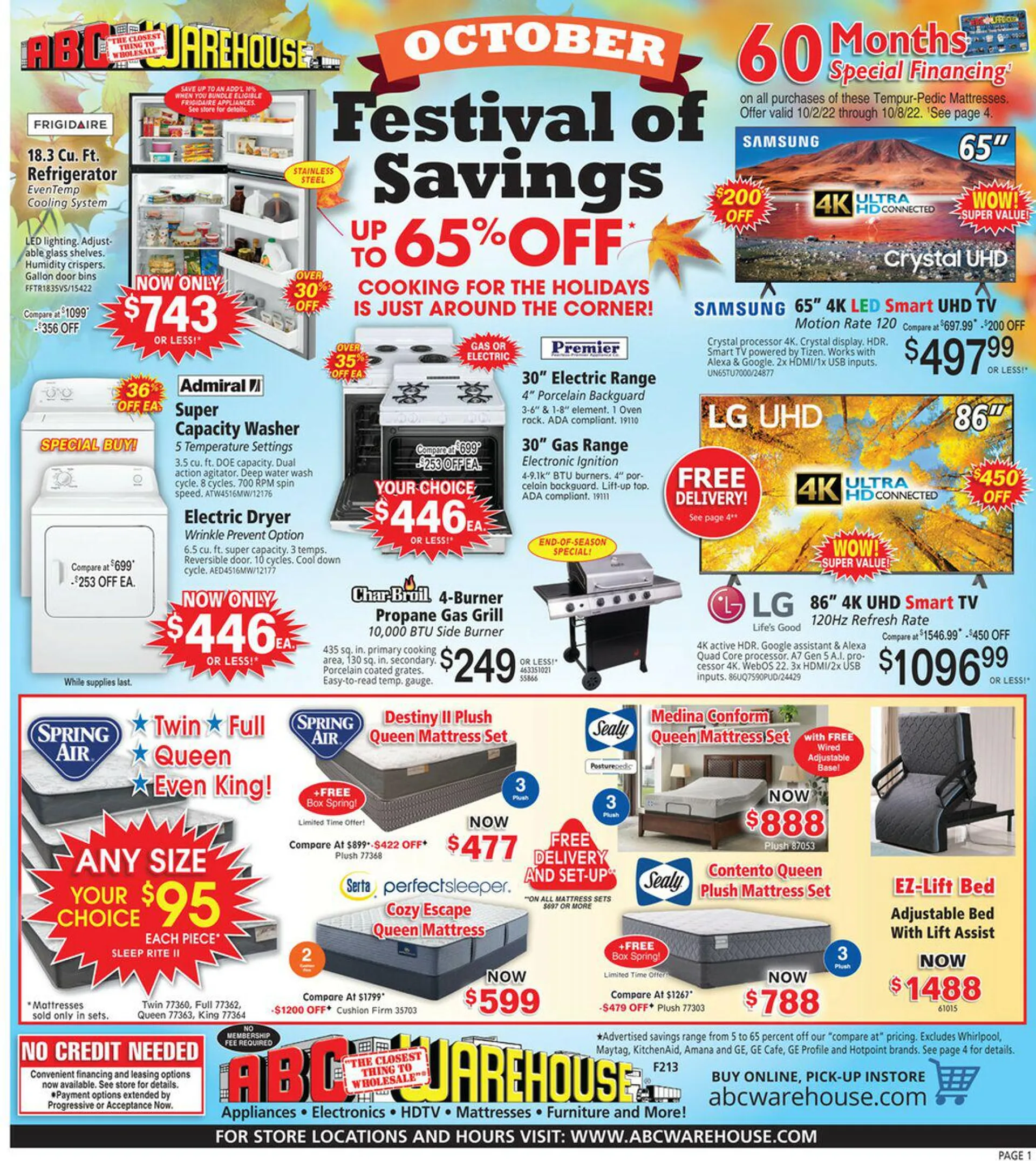 ABC Warehouse Current weekly ad - 1