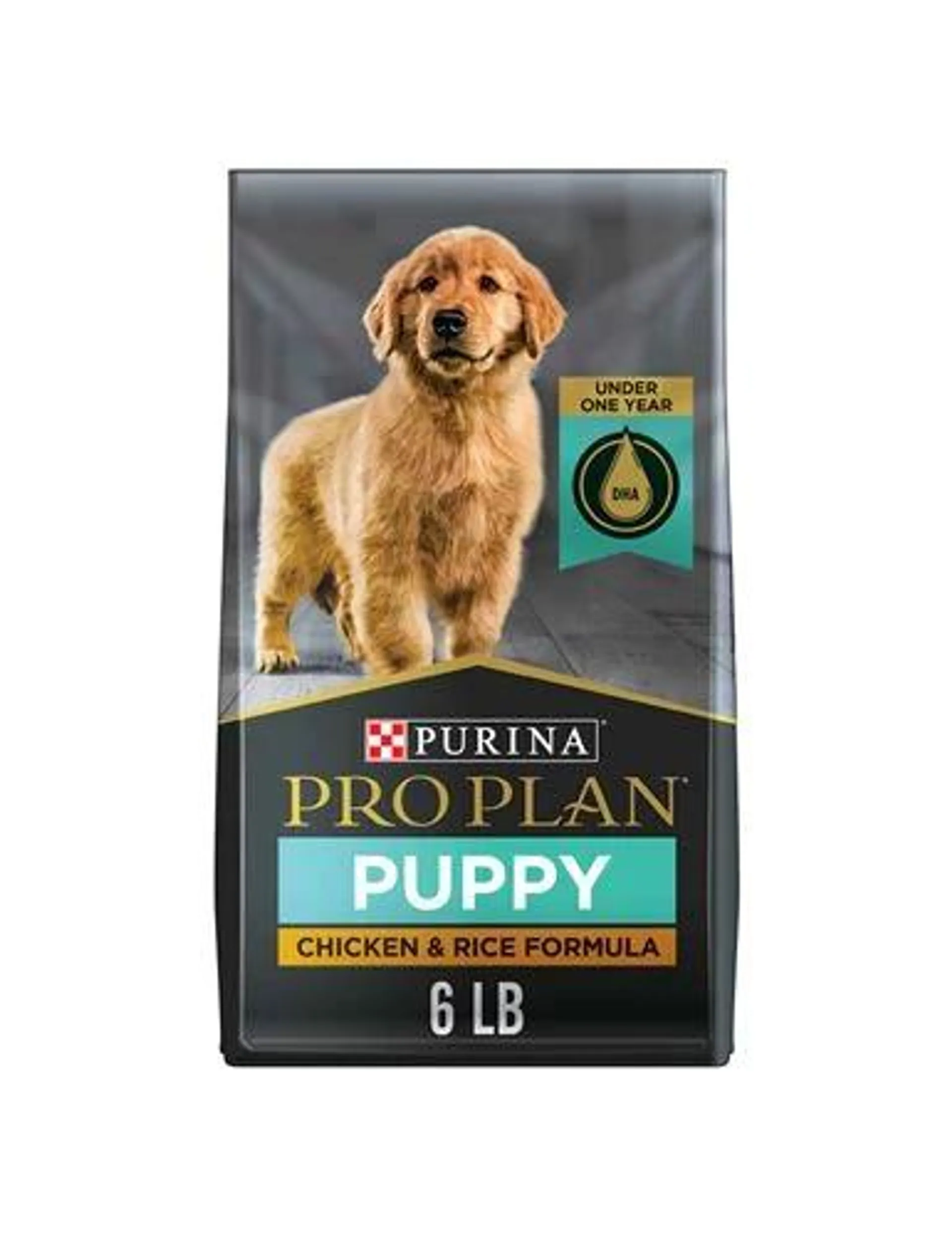 Purina Pro Plan High Protein Dry Puppy Food, Chicken and Rice Formula - 6 Pound Bag